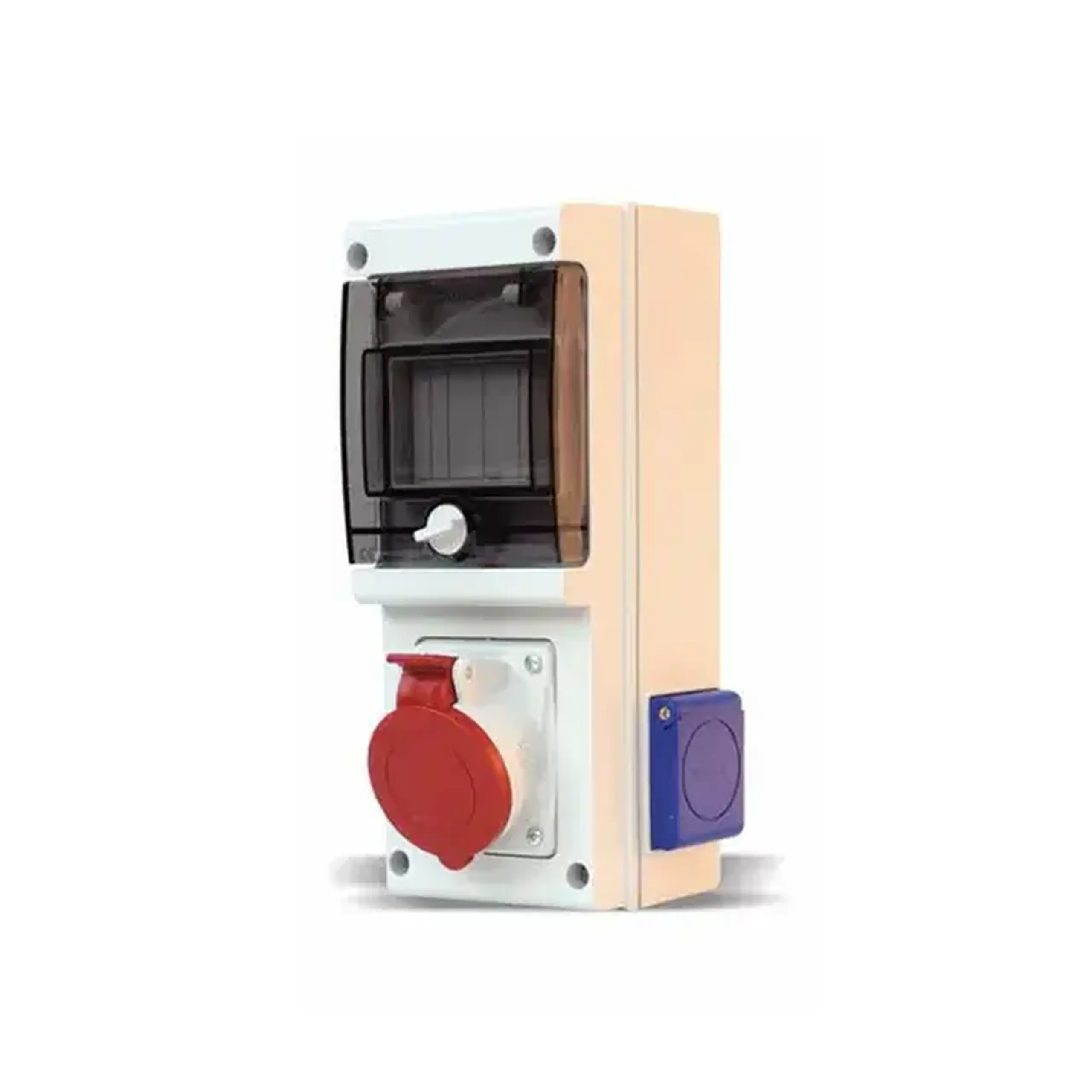 Bloc cu 1 priză 632D.3W 5P 32A 220/380 V IP44 Scame