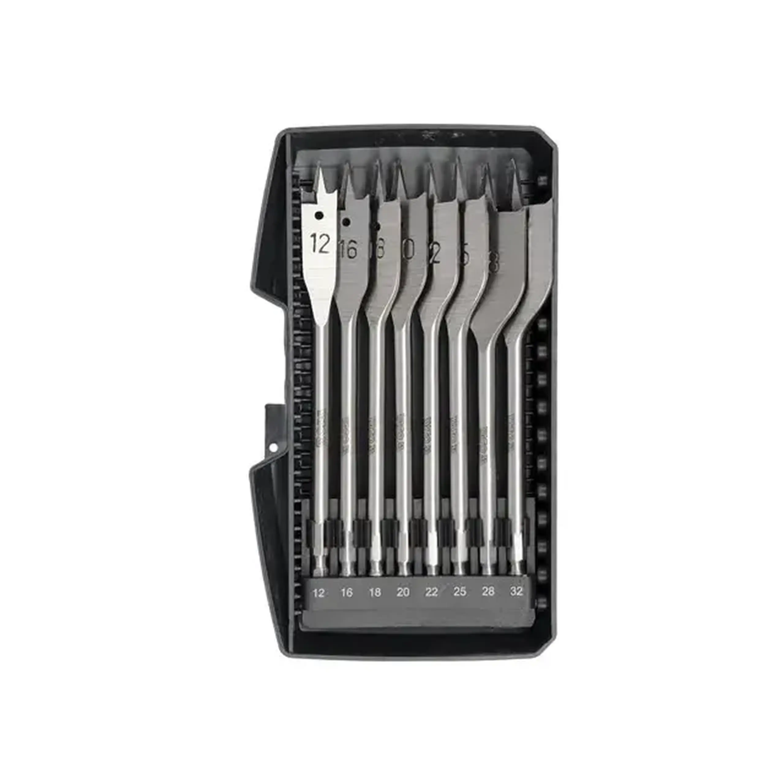 Set burghie plate 8 buc. pentru lemn 12 - 32 mm Hexagonal Yato