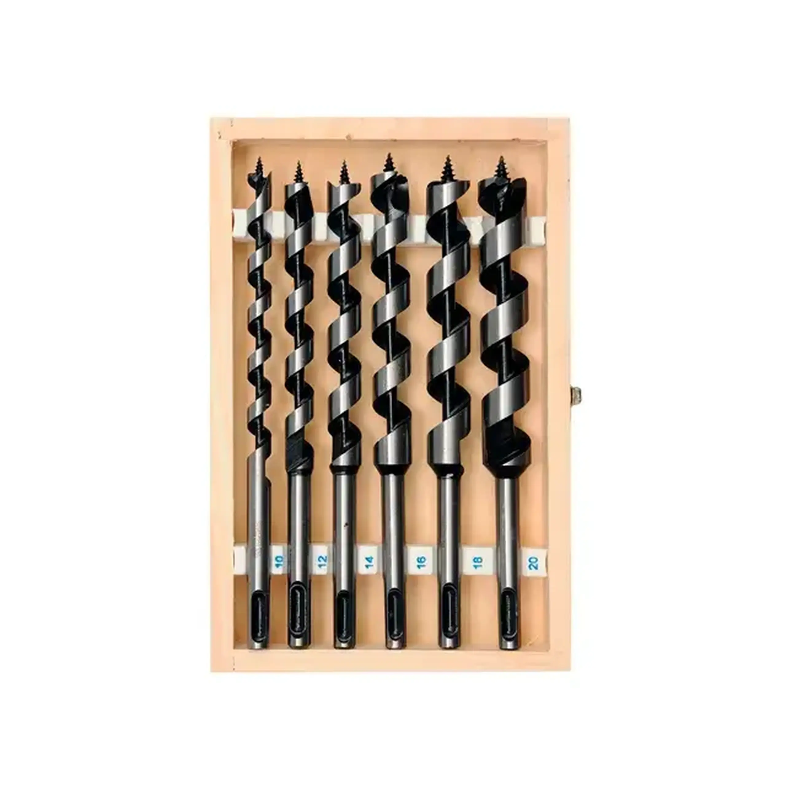 Set burghie spiralate 6 buc. pentru lemn LEWIS 10 - 20 mm Oțel SDS Plus Yato