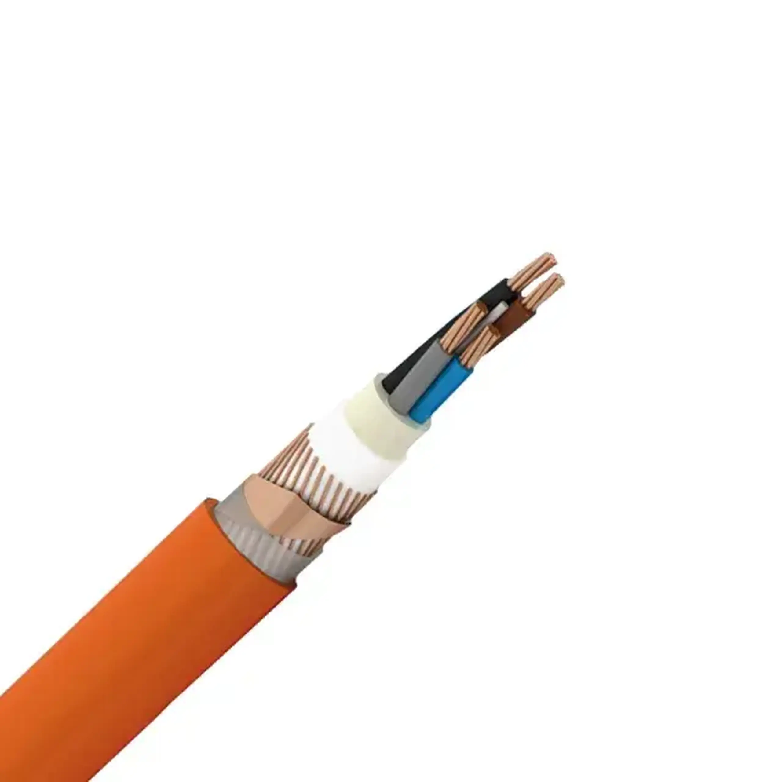 Cablu ecranat rezistent la foc Eupen (N)HXCH 4 * 70 mm² orange cupru