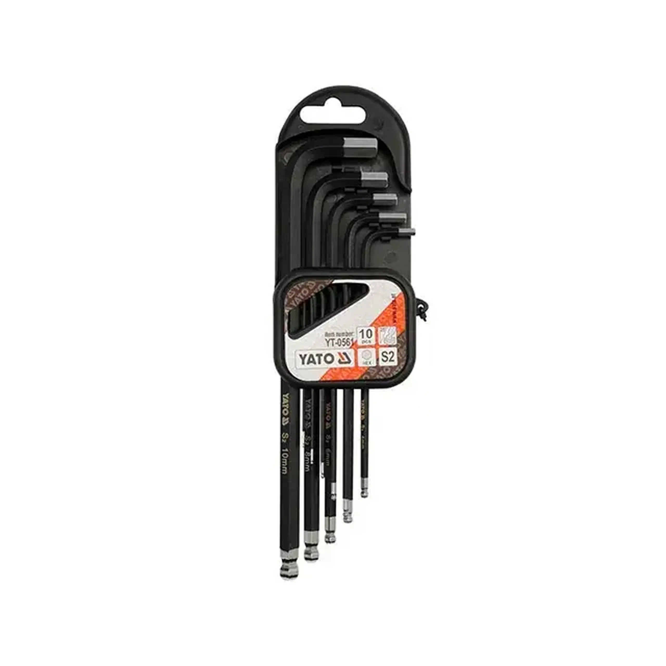 Set chei hexagonale cu cap sferic 1.27 - 10 mm 10 un. Toya