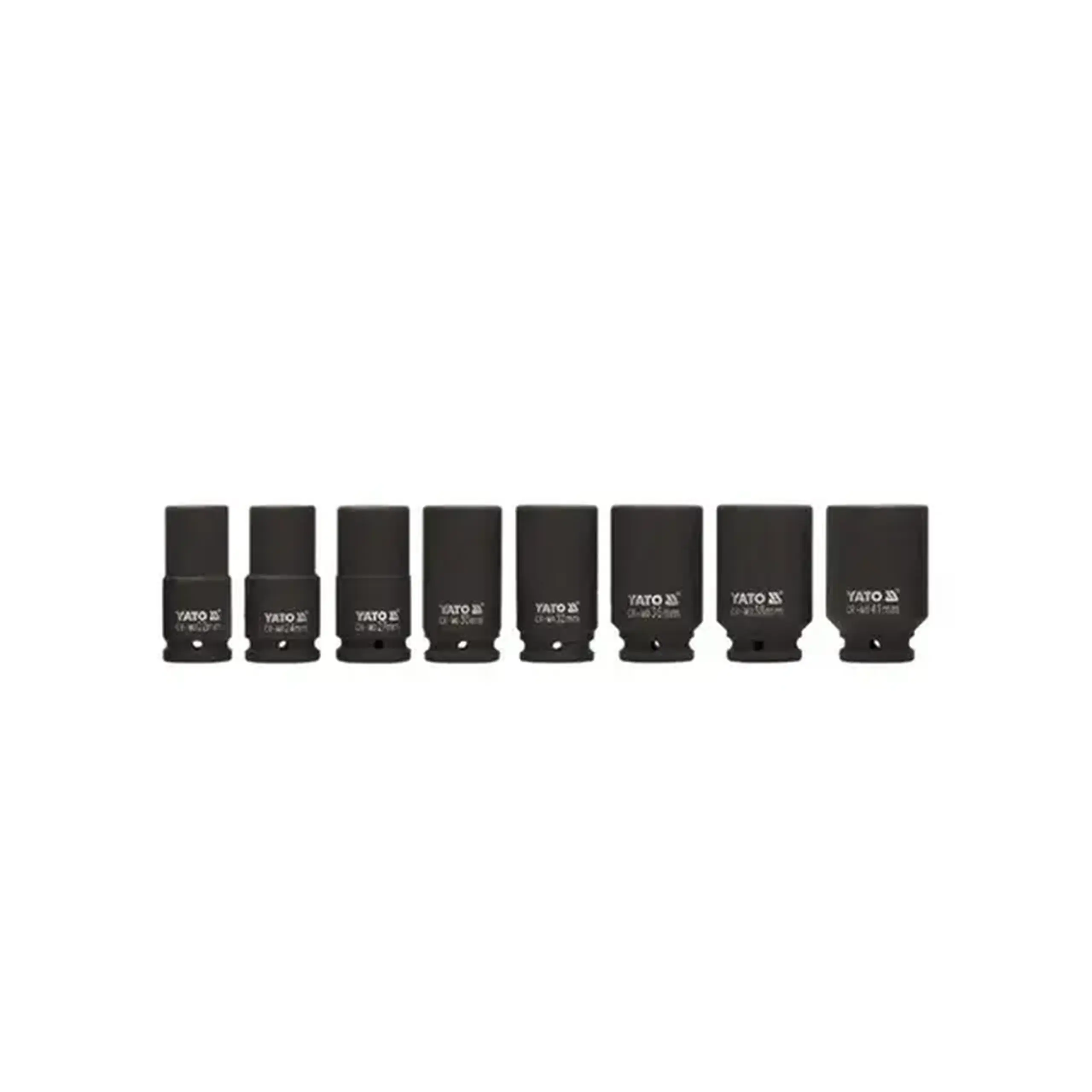 Set capete tubulare de impact Hexagonal 8 buc. 22 - 41 mm 3/4'' 90 mm Yato