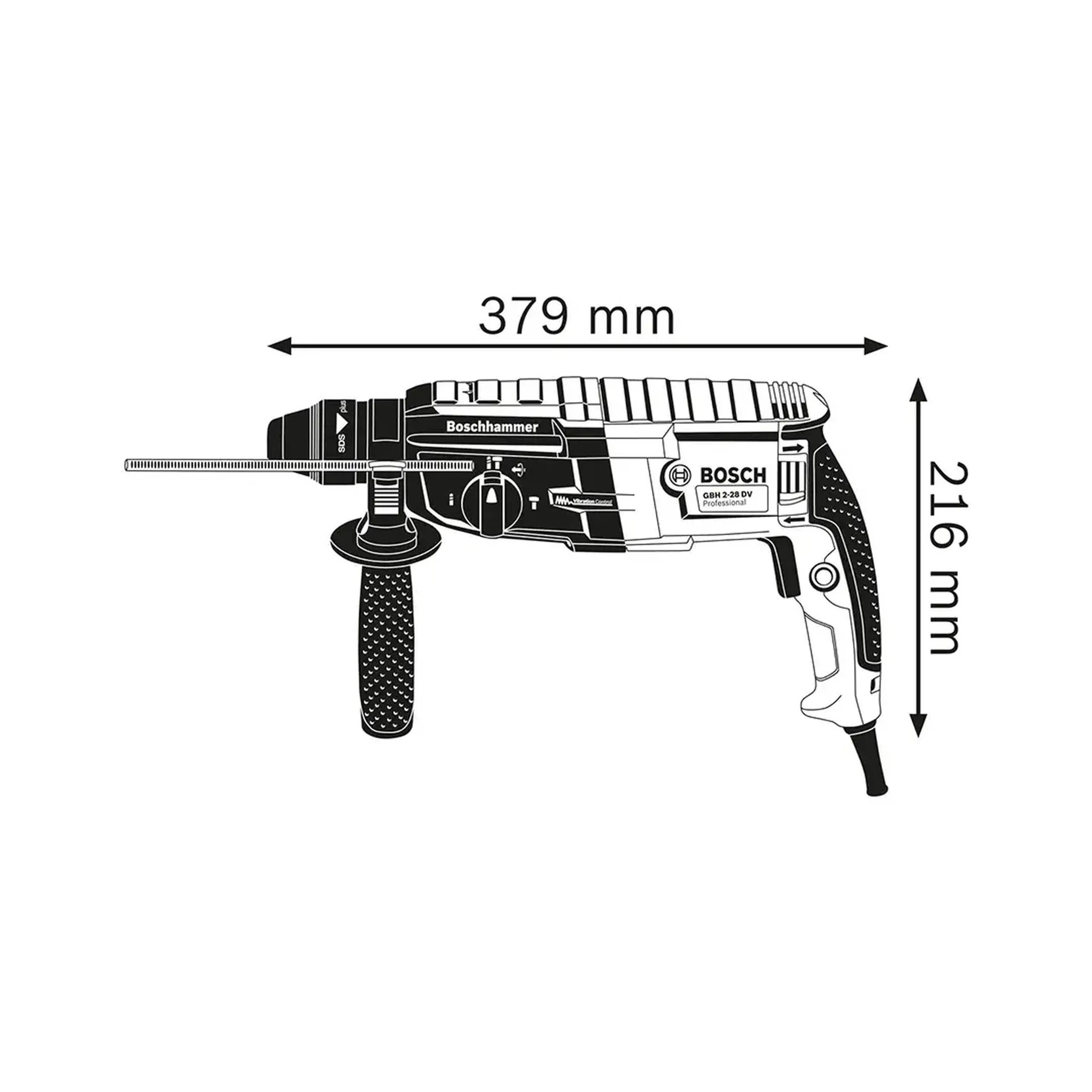 Ciocan rotopercutor SDS Plus GBH 2-28 880 W 220 - 240 V 3.2 J 0 - 4000 percuții/min Bosch
