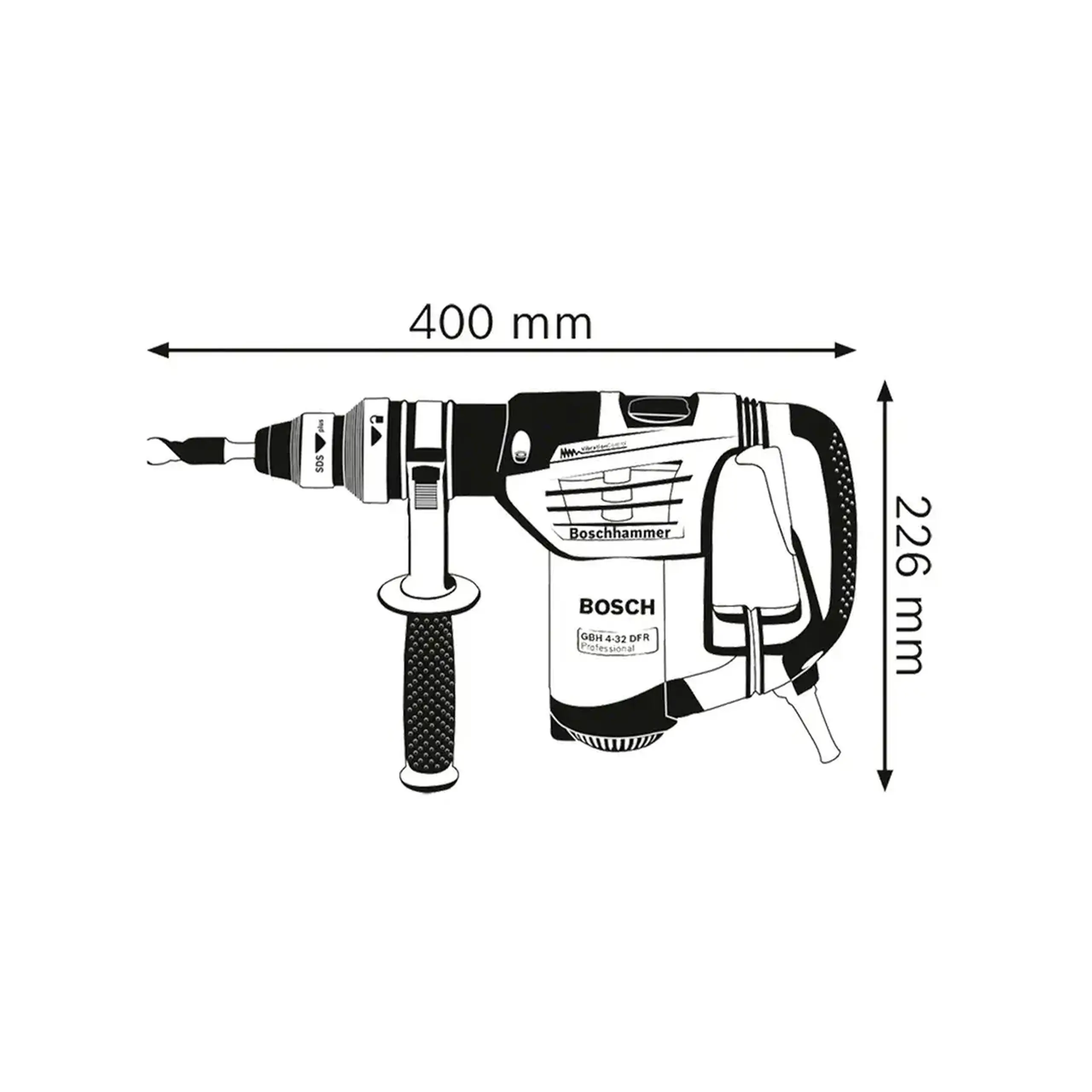 Ciocan rotopercutor SDS Plus GBH 4-32 DFR 900 W 220 - 240 V 4.2 J 0 - 3600 percuții/min Bosch