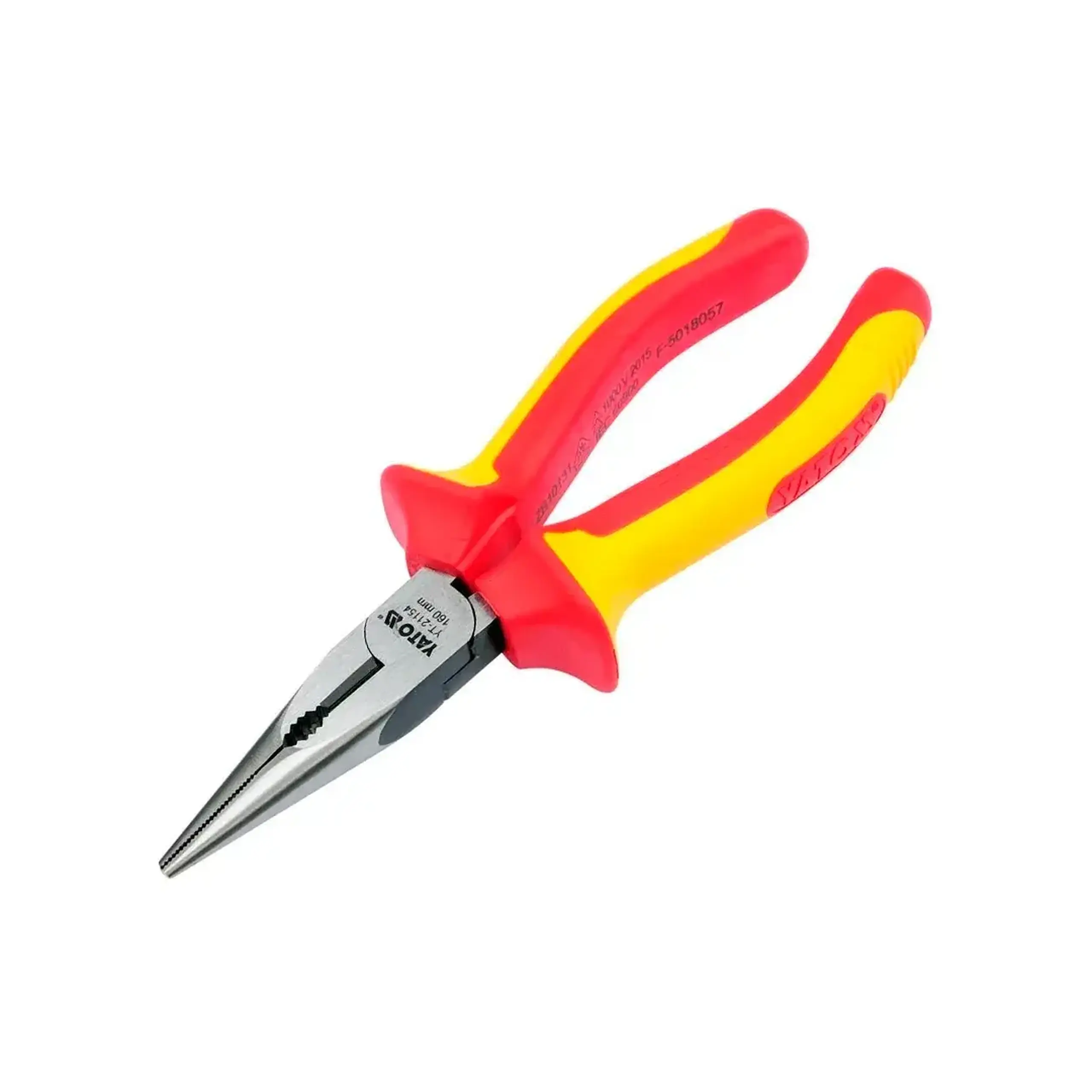 Clește cu vârf ascuțit izolat 1000 V 160 mm Yato - Dimensiuni (L x W x H x Ø) 160 mm