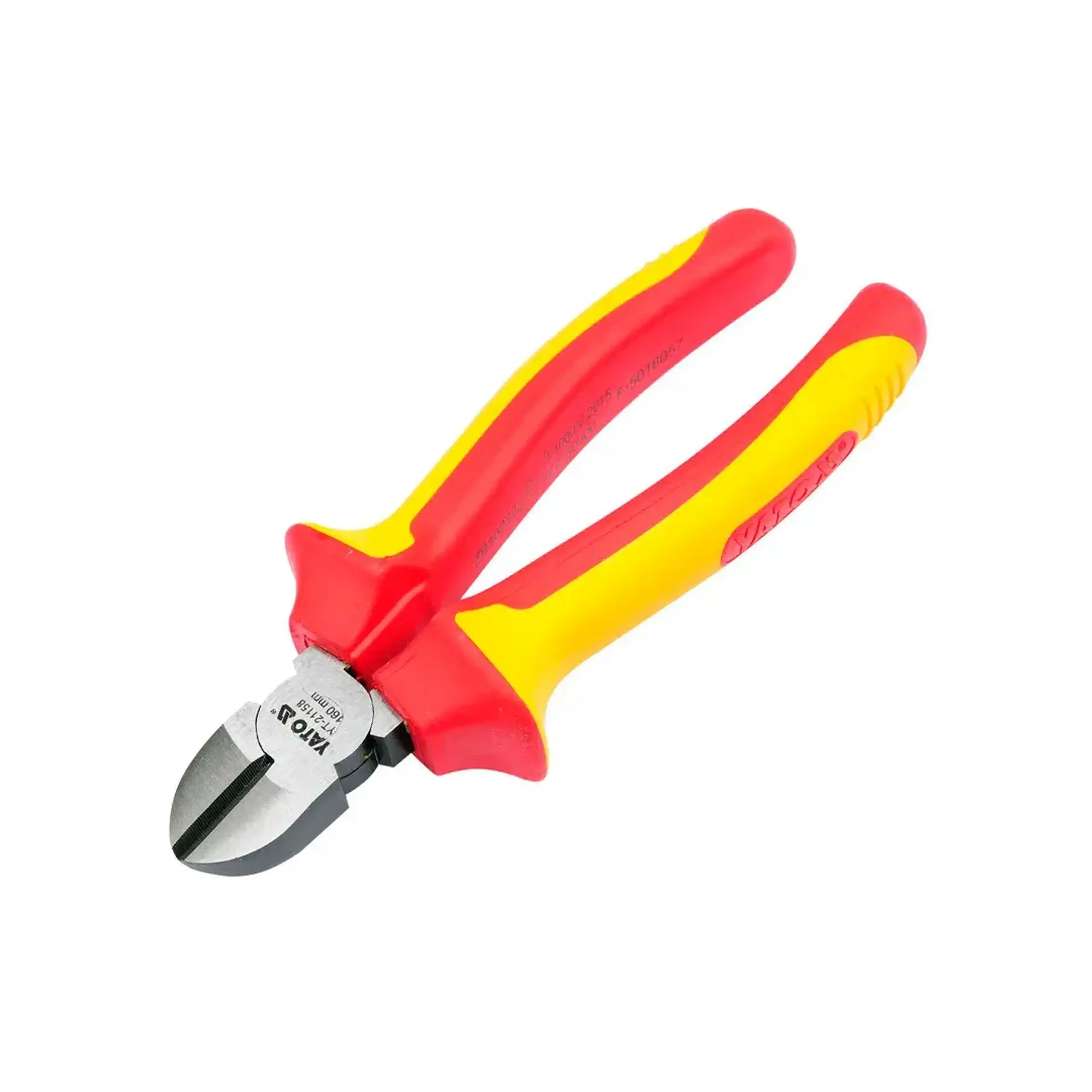 Clește tăietor lateral izolat 1000 V 160 mm Yato - Dimensiuni (L x W x H x Ø) 160 mm