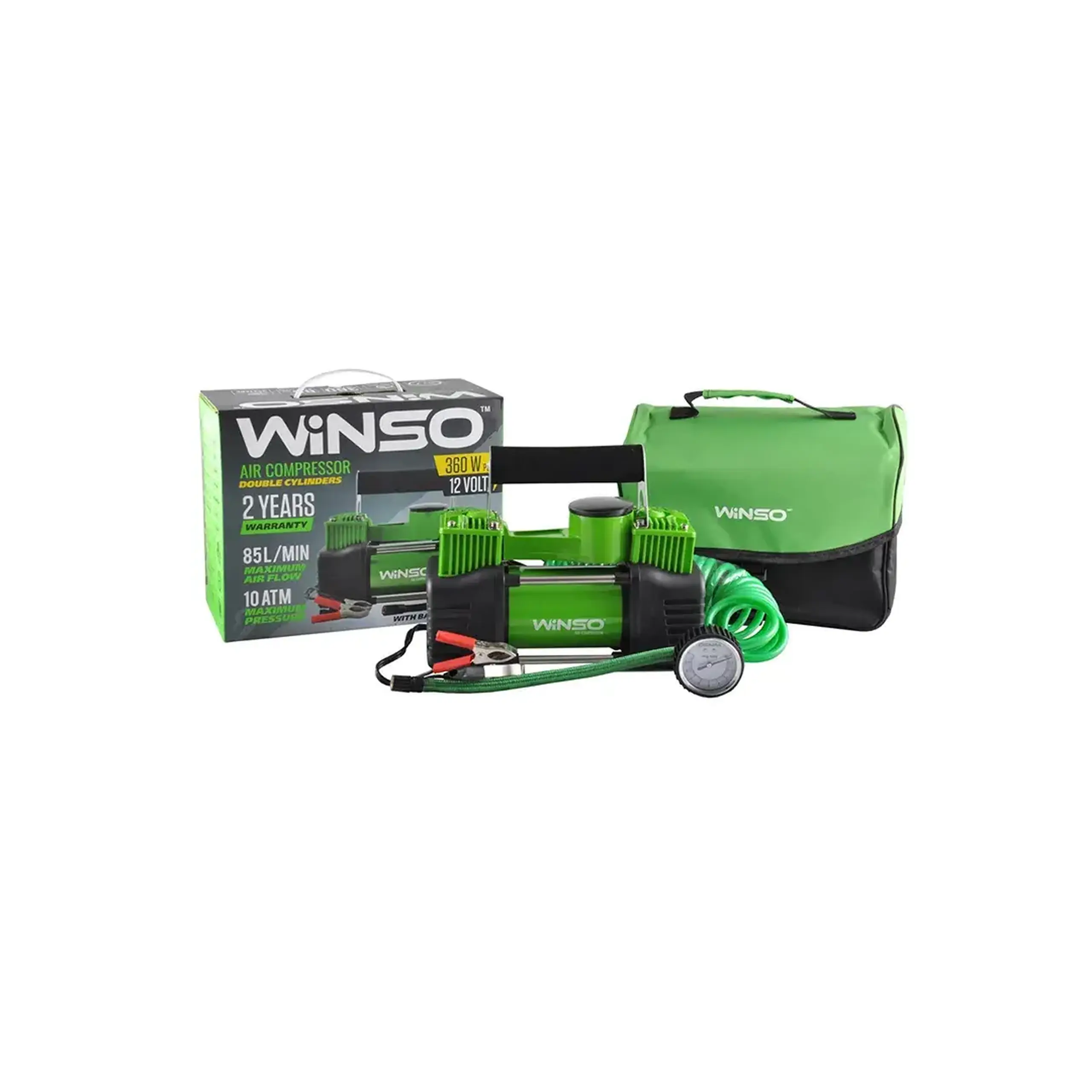 Compresor auto 360 W 12 V 10 bar WINSO