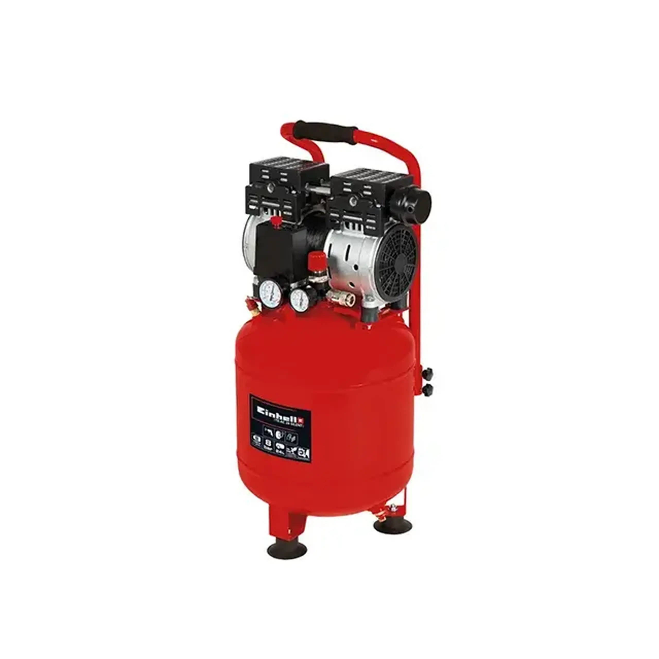 Compresor TE-AC 24 SILENT 0.75 kW 220 - 240 V 8 bar 24 l Einhell