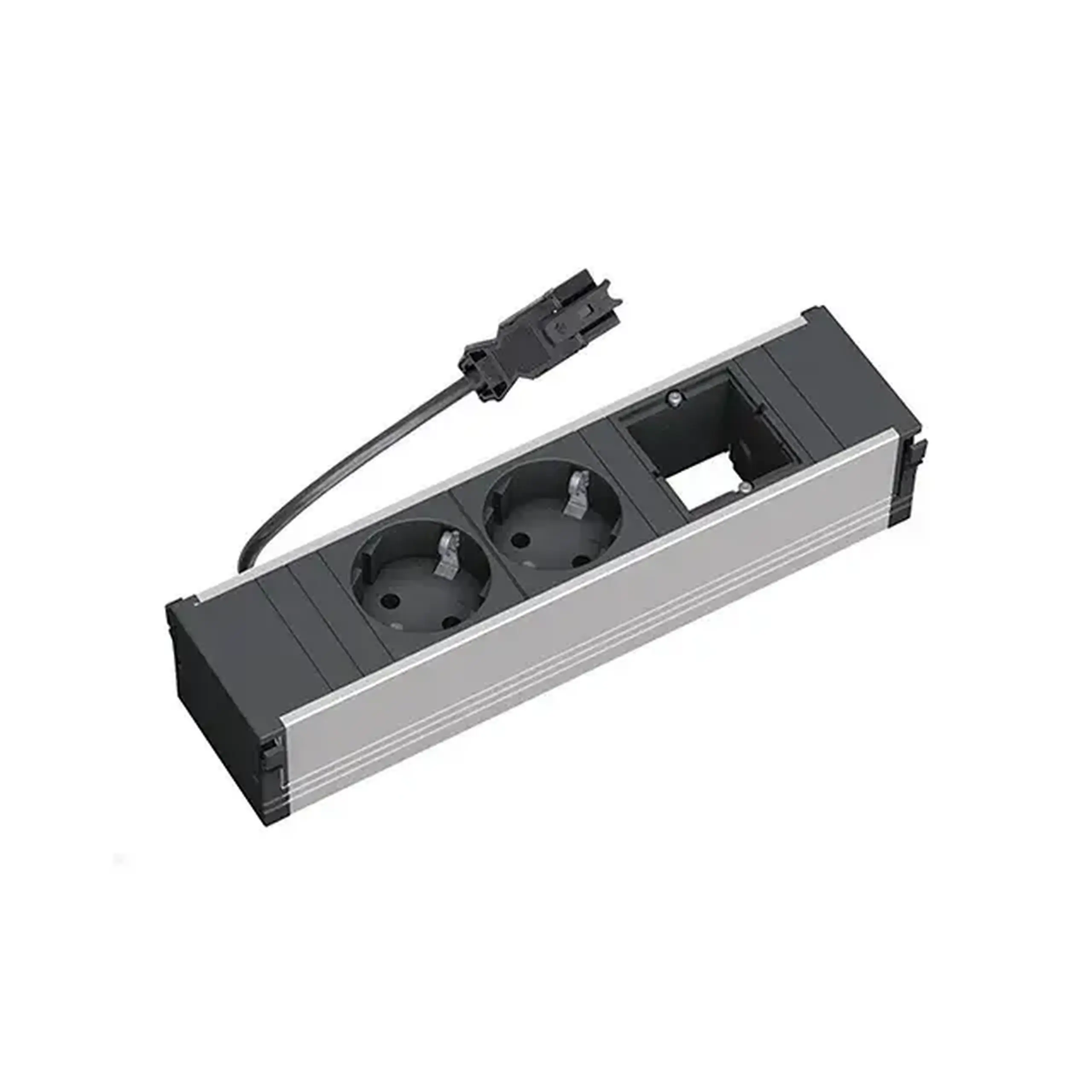 Modul pentru priză de birou GST18 2 prize + 1 loc gol 0.1 m 16 A BACHMANN - Număr prize 2 prize + 1 loc gol