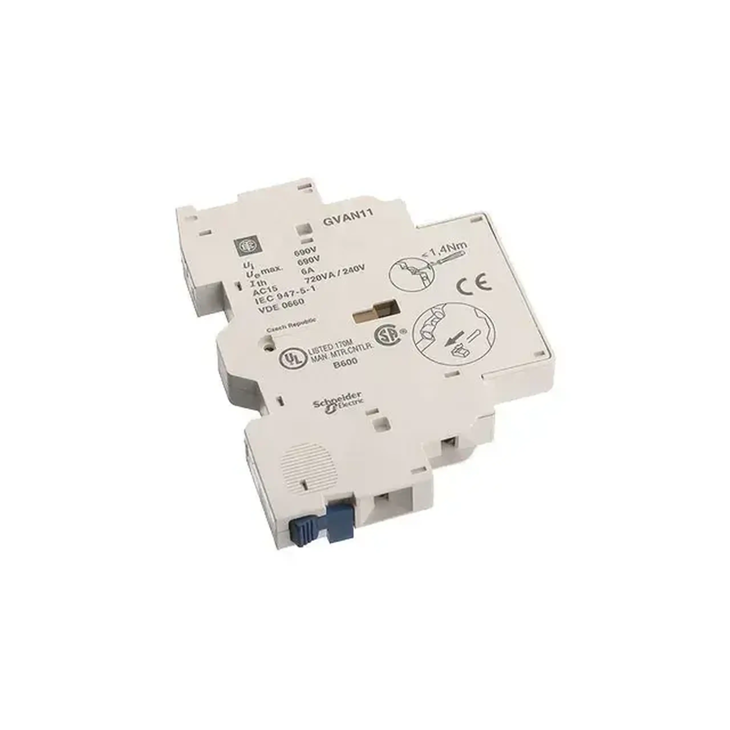Contact auxiliar Schneider-Electric GVAN11 690 V