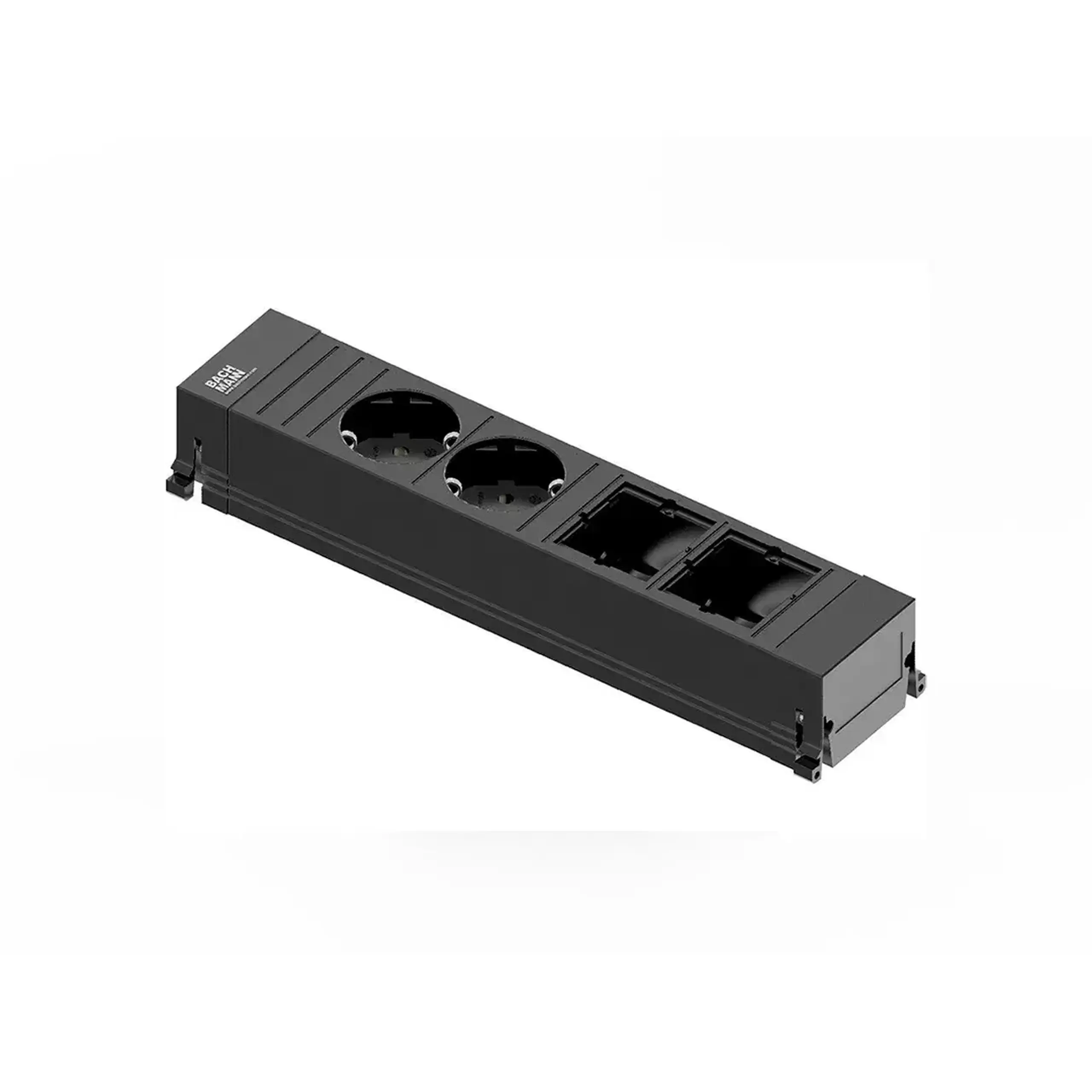 Modul pentru priză de birou GST18 2 prize + 1 loc gol 0.1 m 16 A BACHMANN - Număr prize 2 prize + 2 loc gol