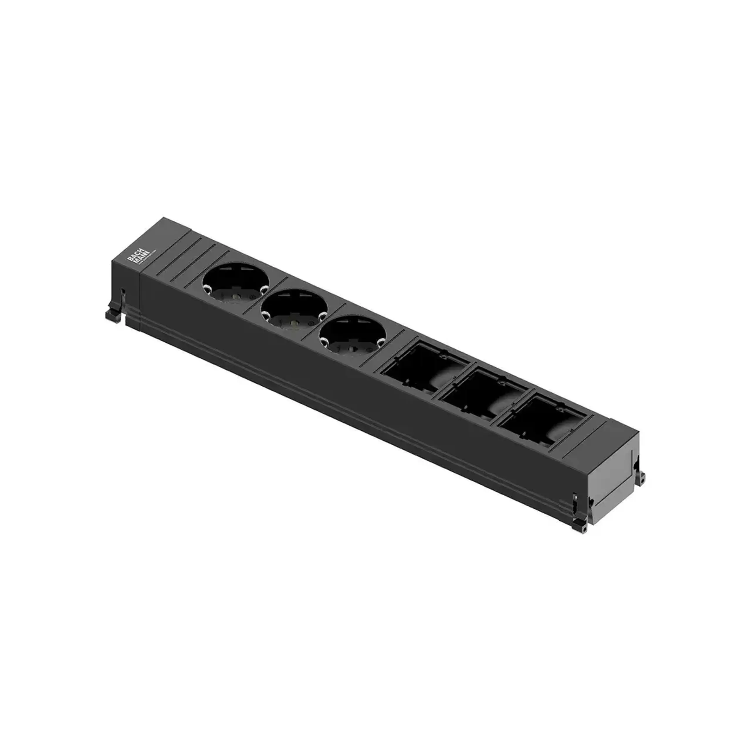 Modul pentru priză de birou GST18 2 prize + 1 loc gol 0.1 m 16 A BACHMANN - Număr prize 3 prize + 3 loc gol