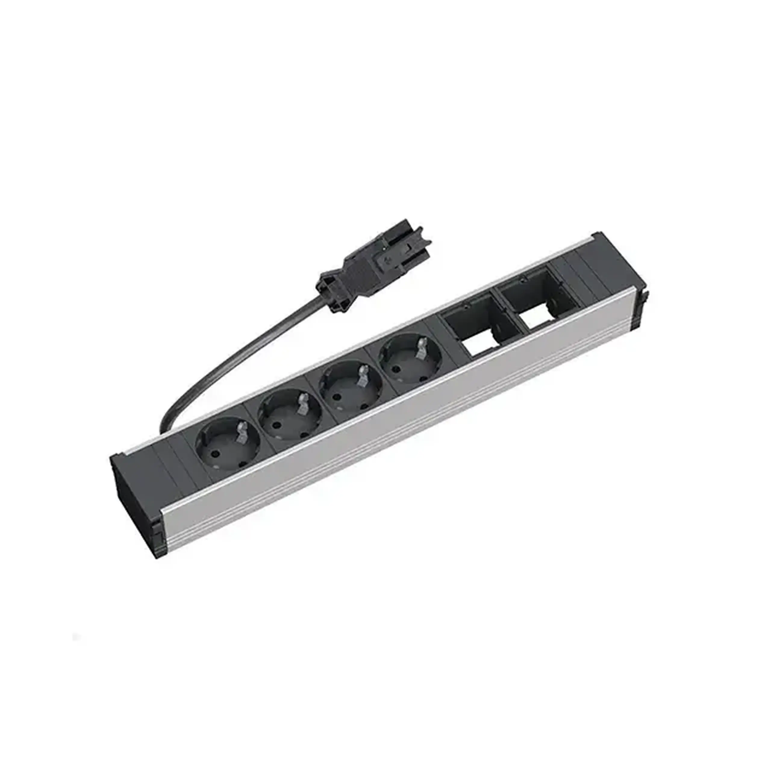 Modul pentru priză de birou GST18 2 prize + 1 loc gol 0.1 m 16 A BACHMANN - Număr prize 4 prize + 2 loc gol