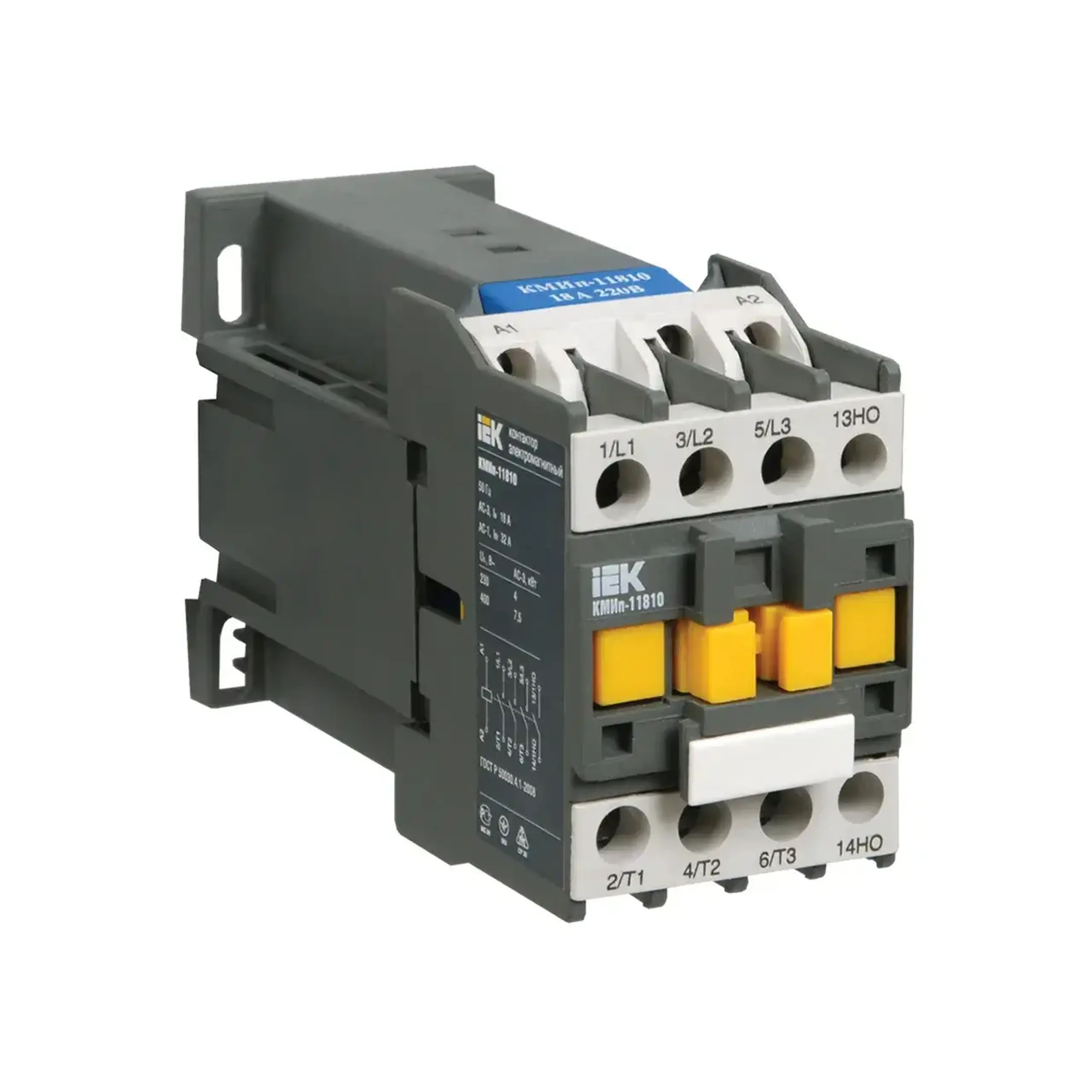 Contactor IEK KMИп-11210 12 A 50 Hz 6 kW 220 - 240 V IP20 - Curent (A) 25 A