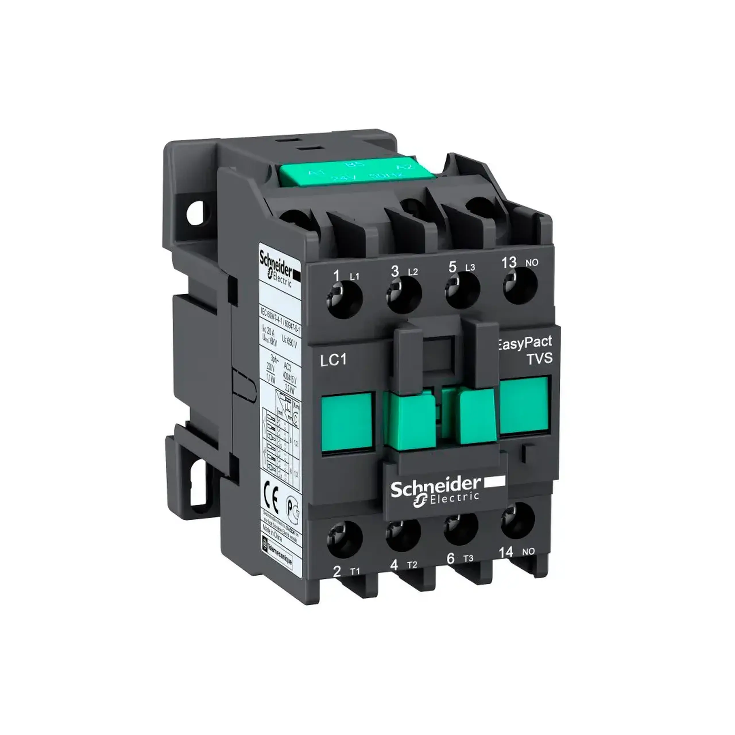 Contactor Schneider-Electric LC1E0910M5 9 A 50 Hz 4 kW 440 V 220 V IP20