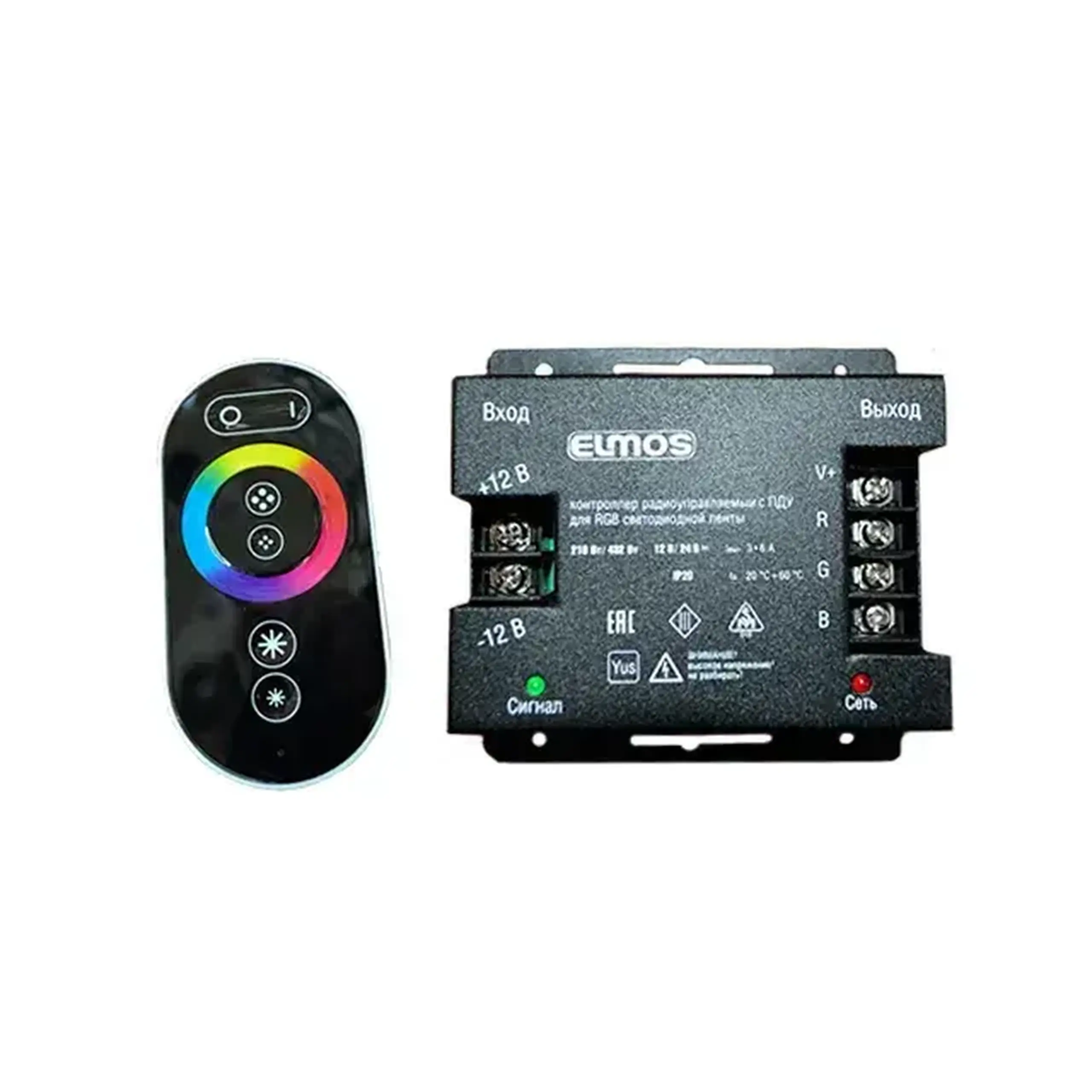 Controler RGB cu telecomandă Elmos 216 - 432 W