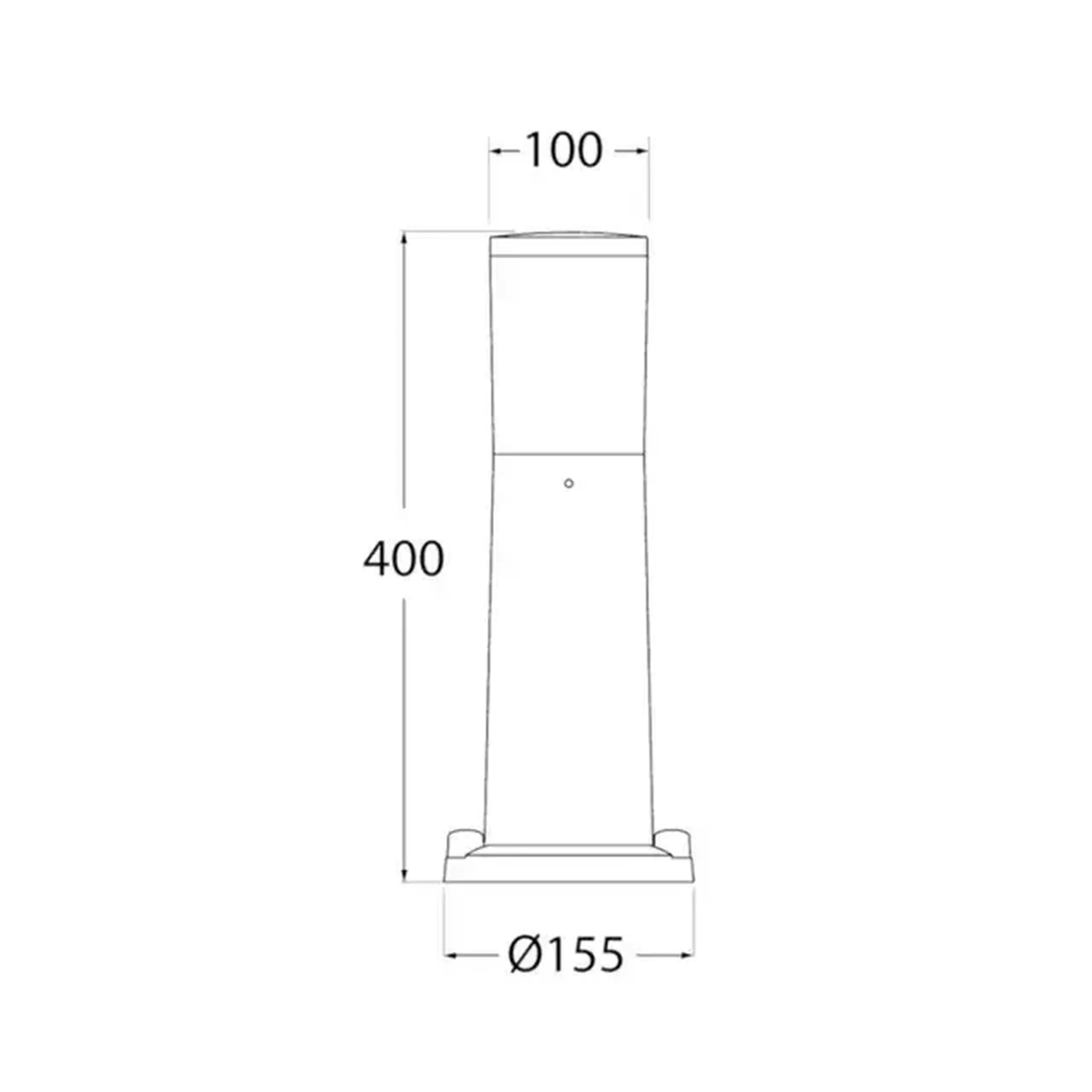 Corp de iluminat AMELIA 400 6 W E27 1000 lm 220 - 240 V IP55 Fumagalli - Culoare Gri