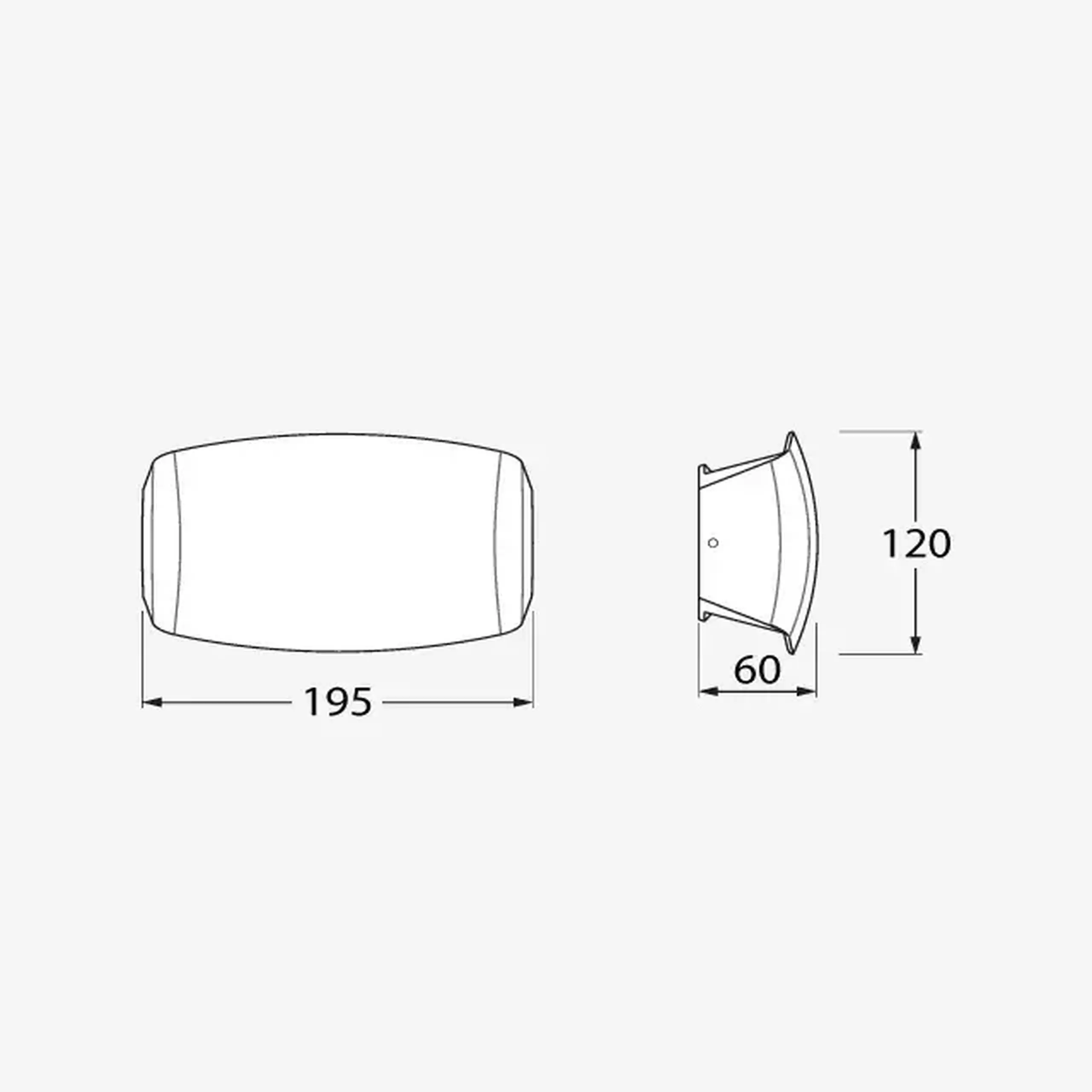 Corp de iluminat ABRAM 190 7.5 W R7S IP55 2700 - 4000 - 6500 K 220 - 240 V Fumagalli - Culoare Alb