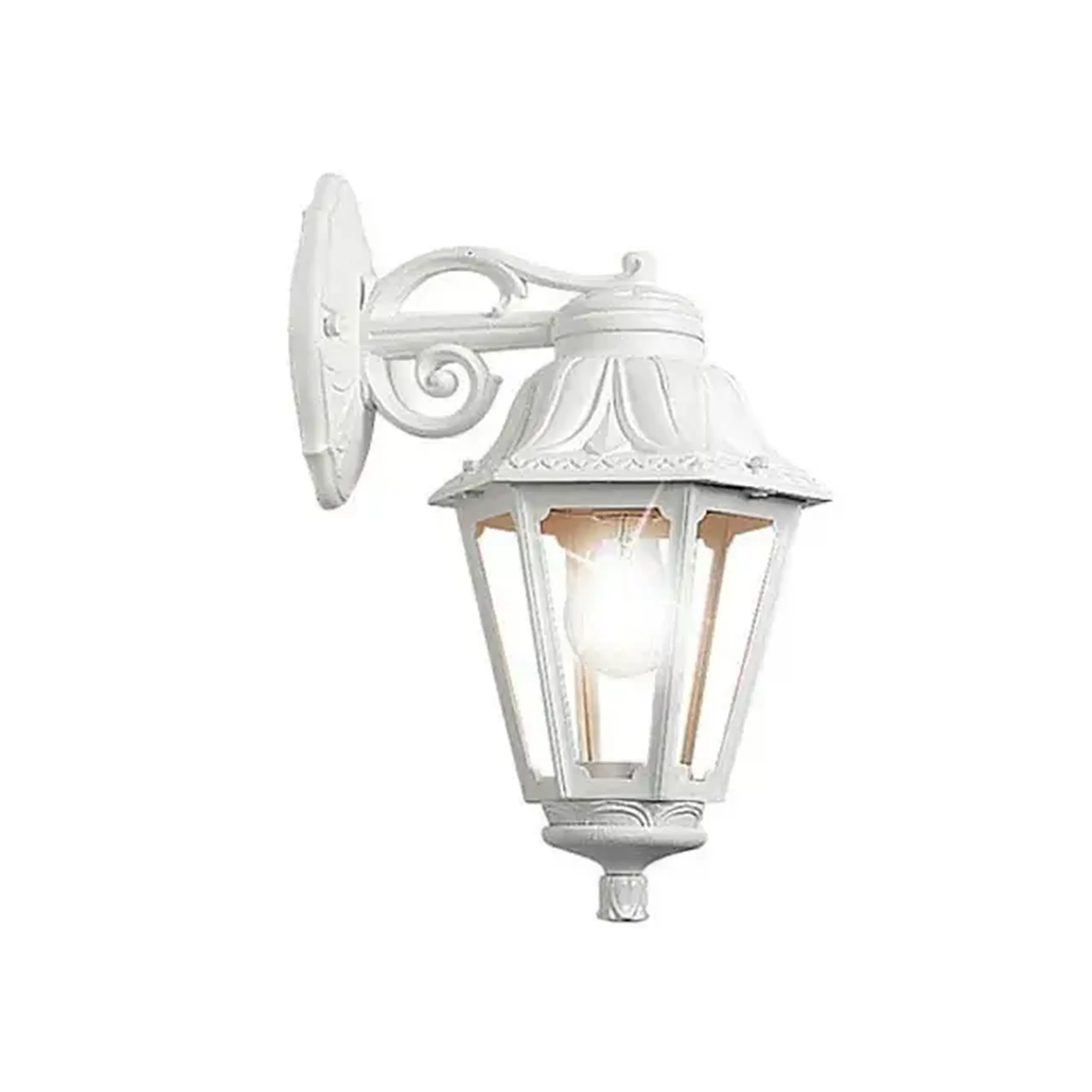 Corp de iluminat BISSO/ANNA E27 220 - 240 V IP44 Fumagalli - Culoare Alb/Transparent