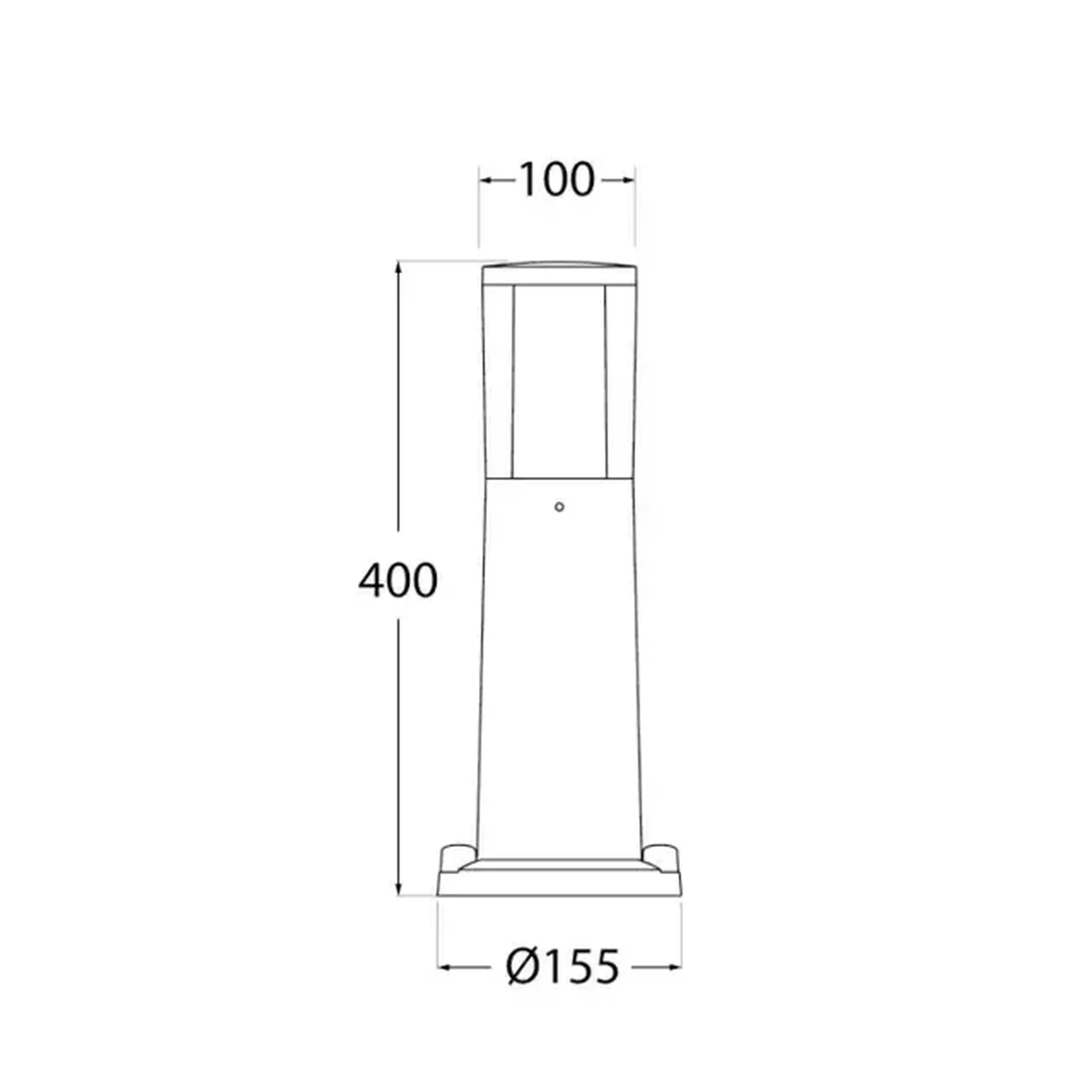 Corp de iluminat CARLO 400 3.5 W GU10 220 - 240 V IP55 Fumagalli - Gri CARLO 400