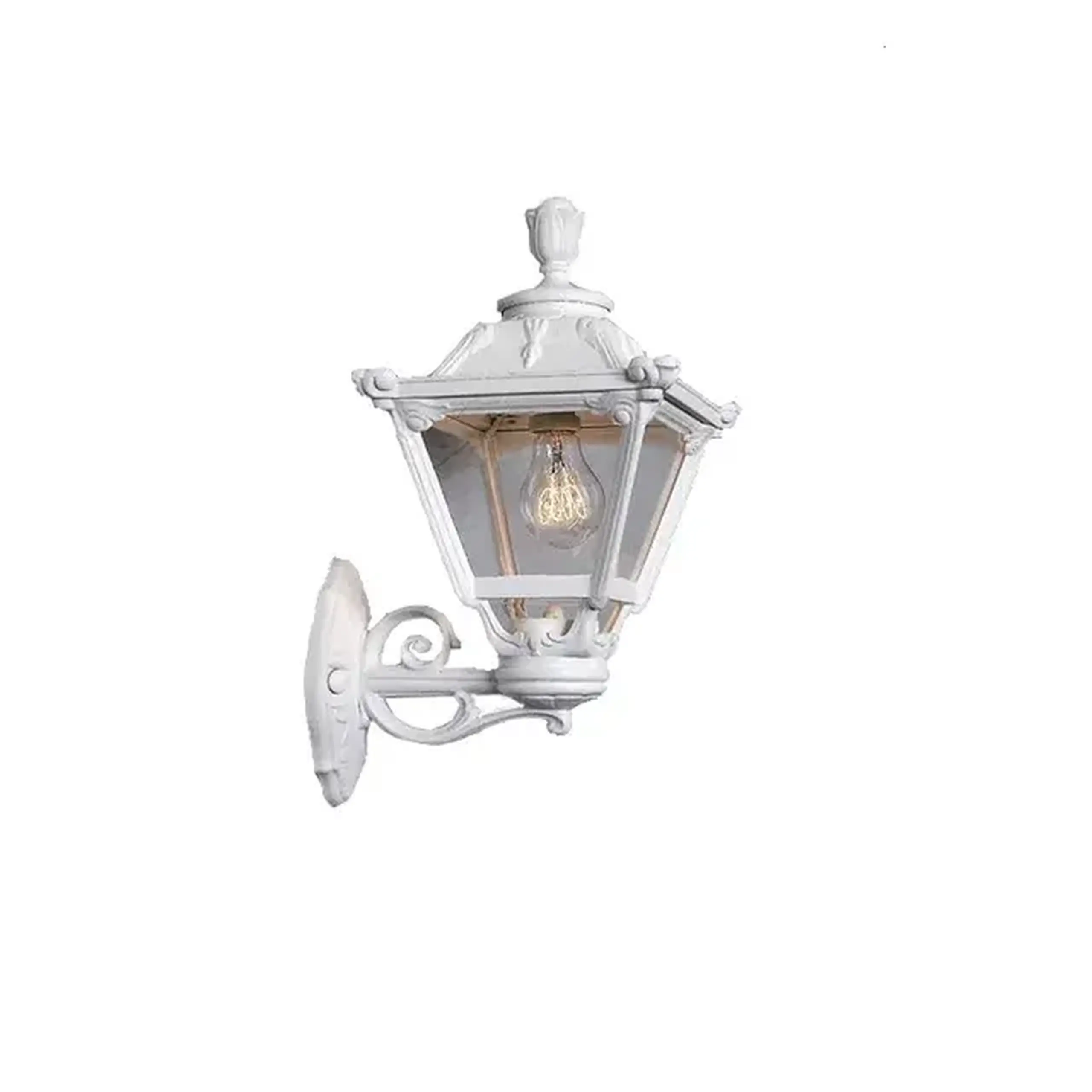 Corp de iluminat BISSO/GOLIA 6.5 W E27 220 - 240 V IP55 Fumagalli - Culoare Alb/Transparent