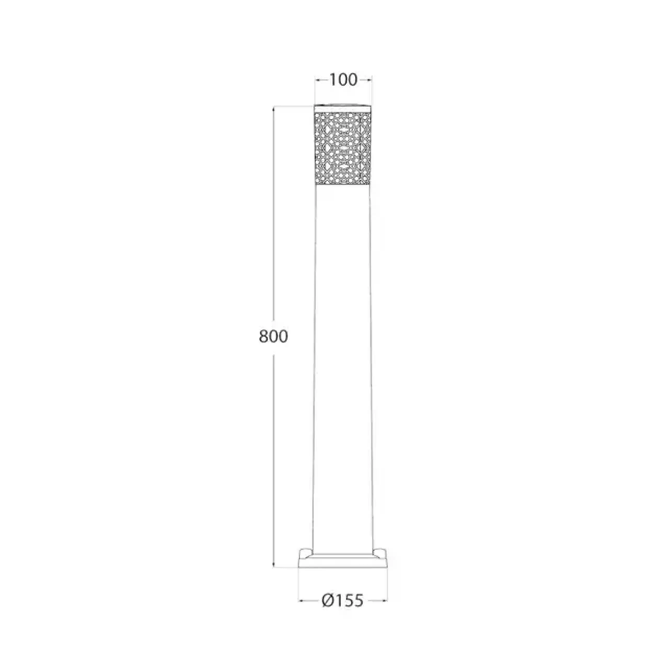 Corp de iluminat CARLO DECO 400 3.5 W GU10 220 - 240 V IP55 Fumagalli - Gri CARLO DECO 800