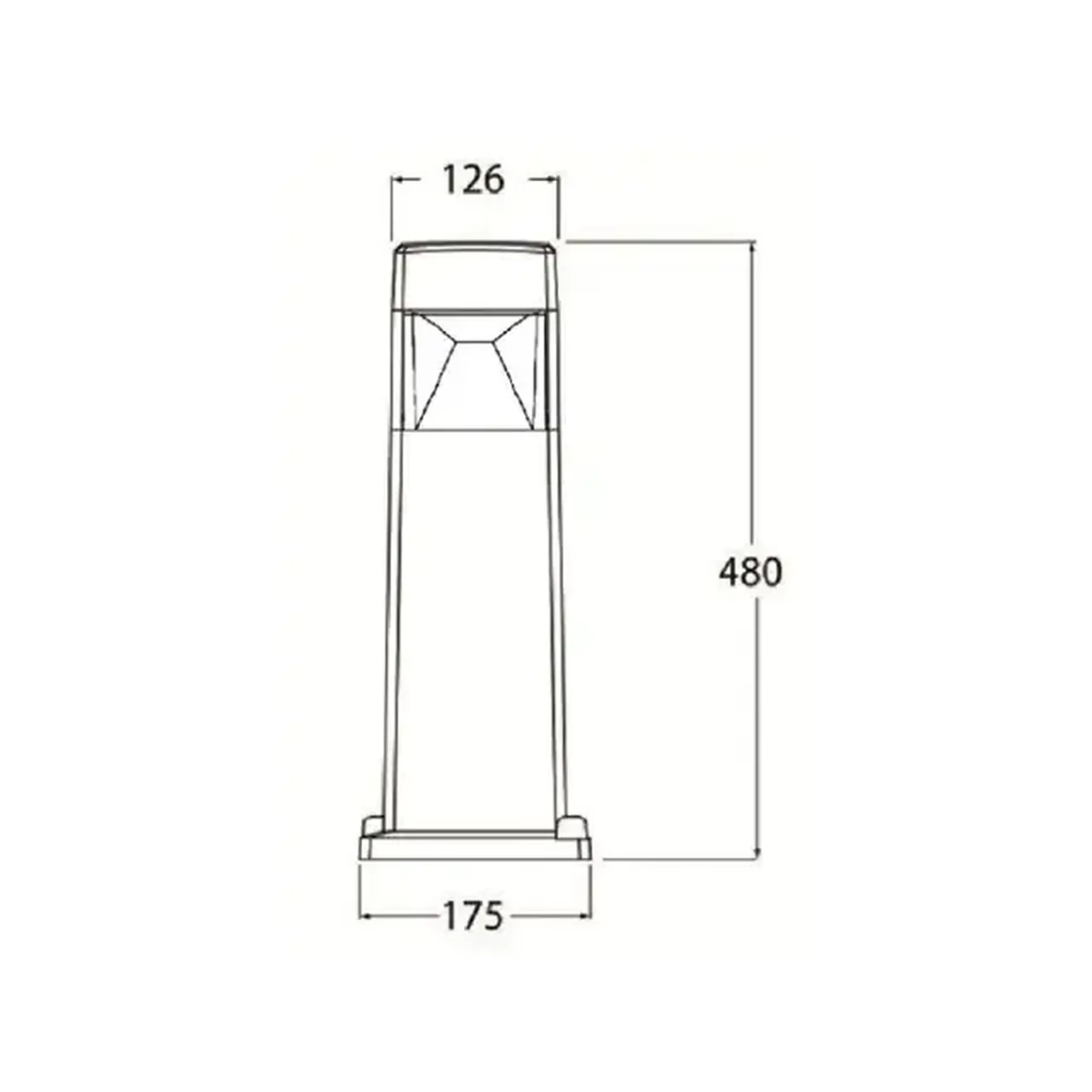 Corp de iluminat ELISA 500 7 W GX53 220 - 240 V IP55 Fumagalli - Negru/Transparent ELISA 500