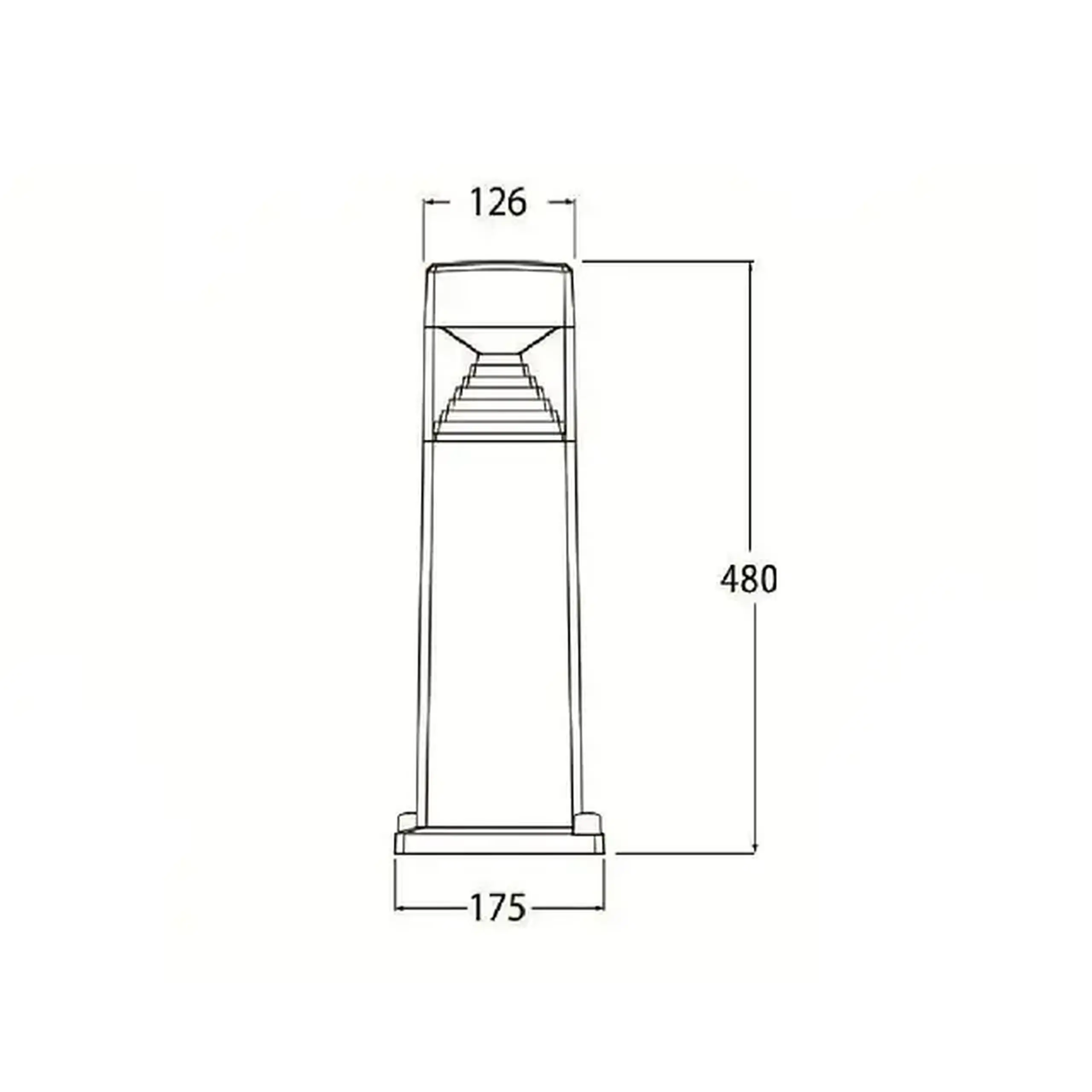 Corp de iluminat ESTER 500 7 W GX53 220 - 240 V IP55 Fumagalli - Gri/Transparent ESTER 500
