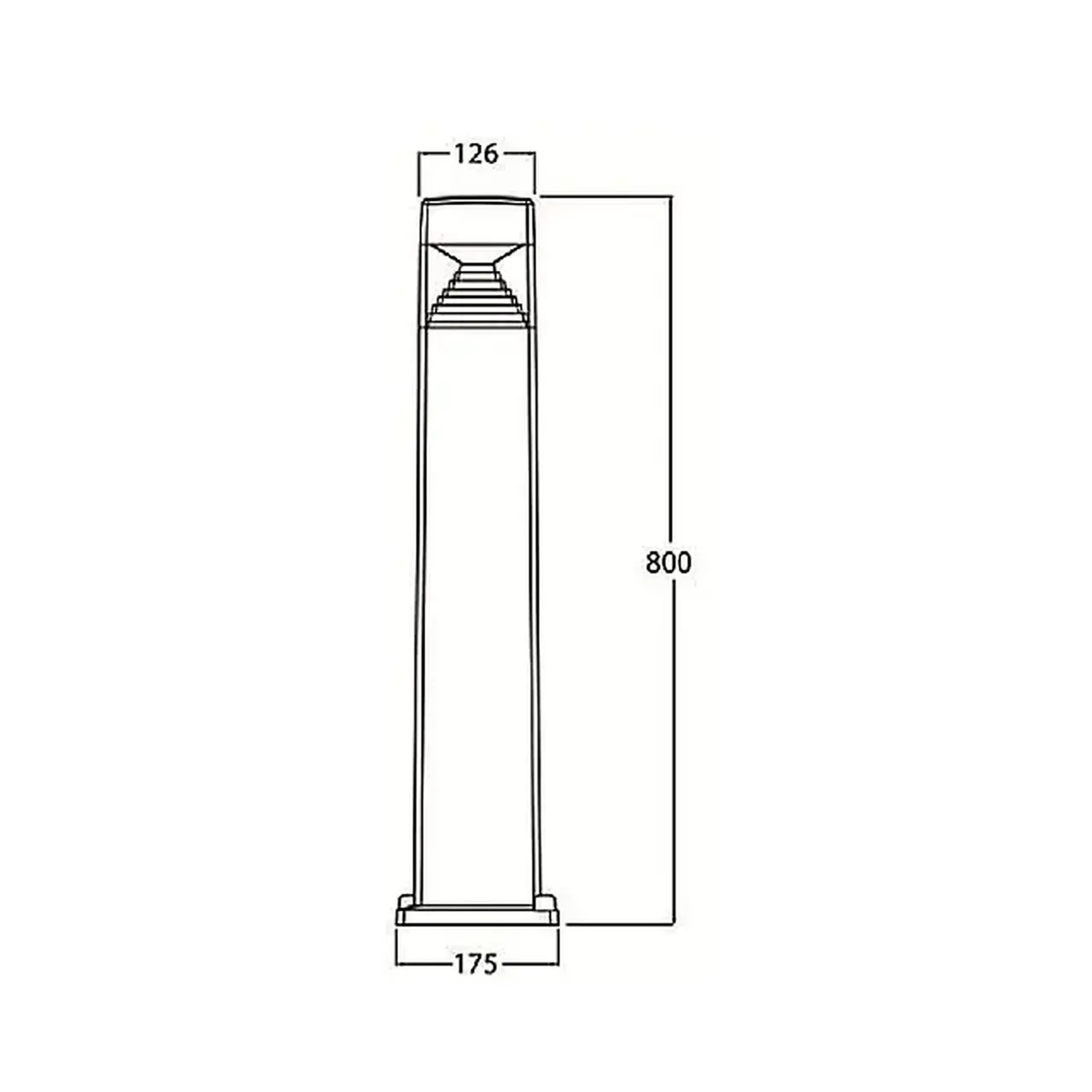 Corp de iluminat ESTER 500 7 W GX53 220 - 240 V IP55 Fumagalli - Negru/Transparent ESTER 800