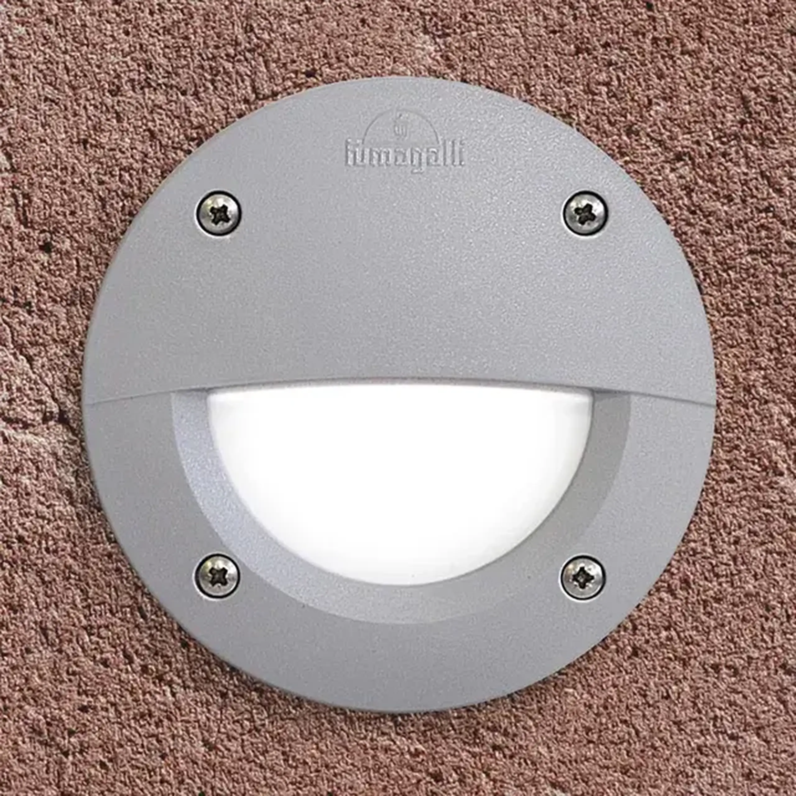 Corp de iluminat LETI 100 EL 3 W GX53 350 lm 220 - 240 V IP66 Fumagalli - Gri/Opal Rotund