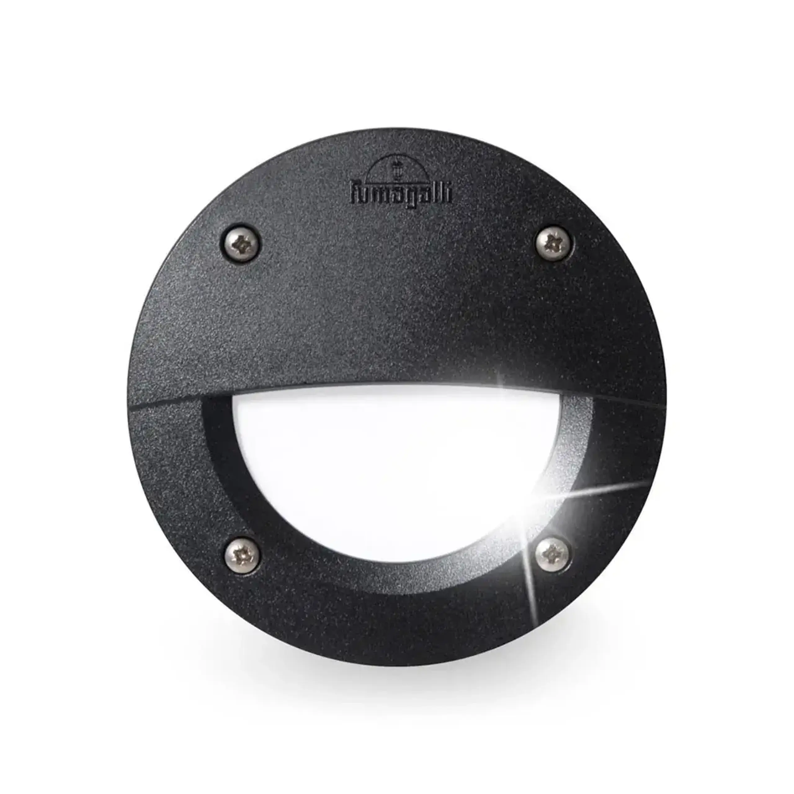 Corp de iluminat LETI 100 EL 3 W GX53 350 lm 220 - 240 V IP66 Fumagalli - Negru/Opal Rotund