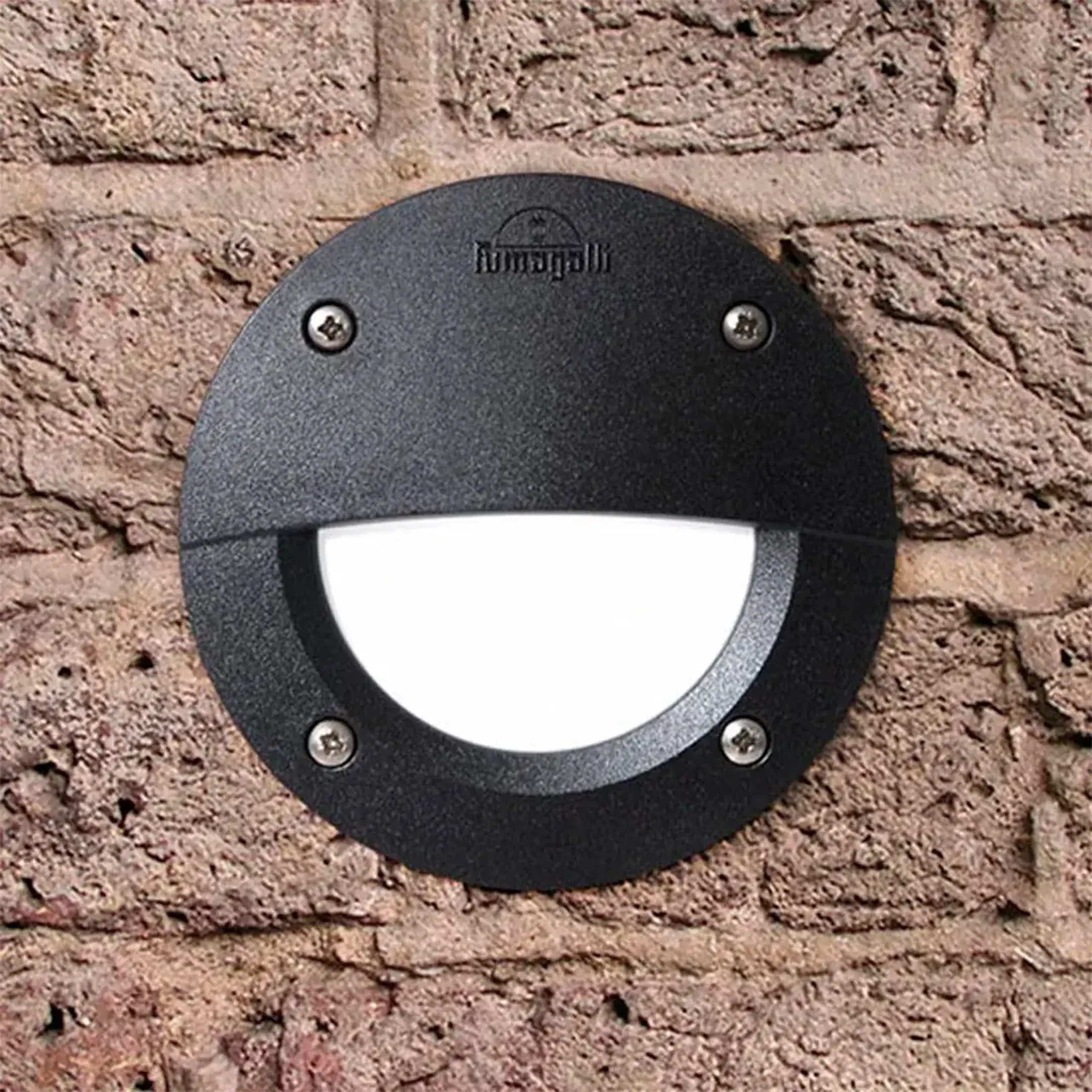 Corp de iluminat LETI 100 EL 3 W GX53 350 lm 220 - 240 V IP66 Fumagalli - Negru/Opal Rotund