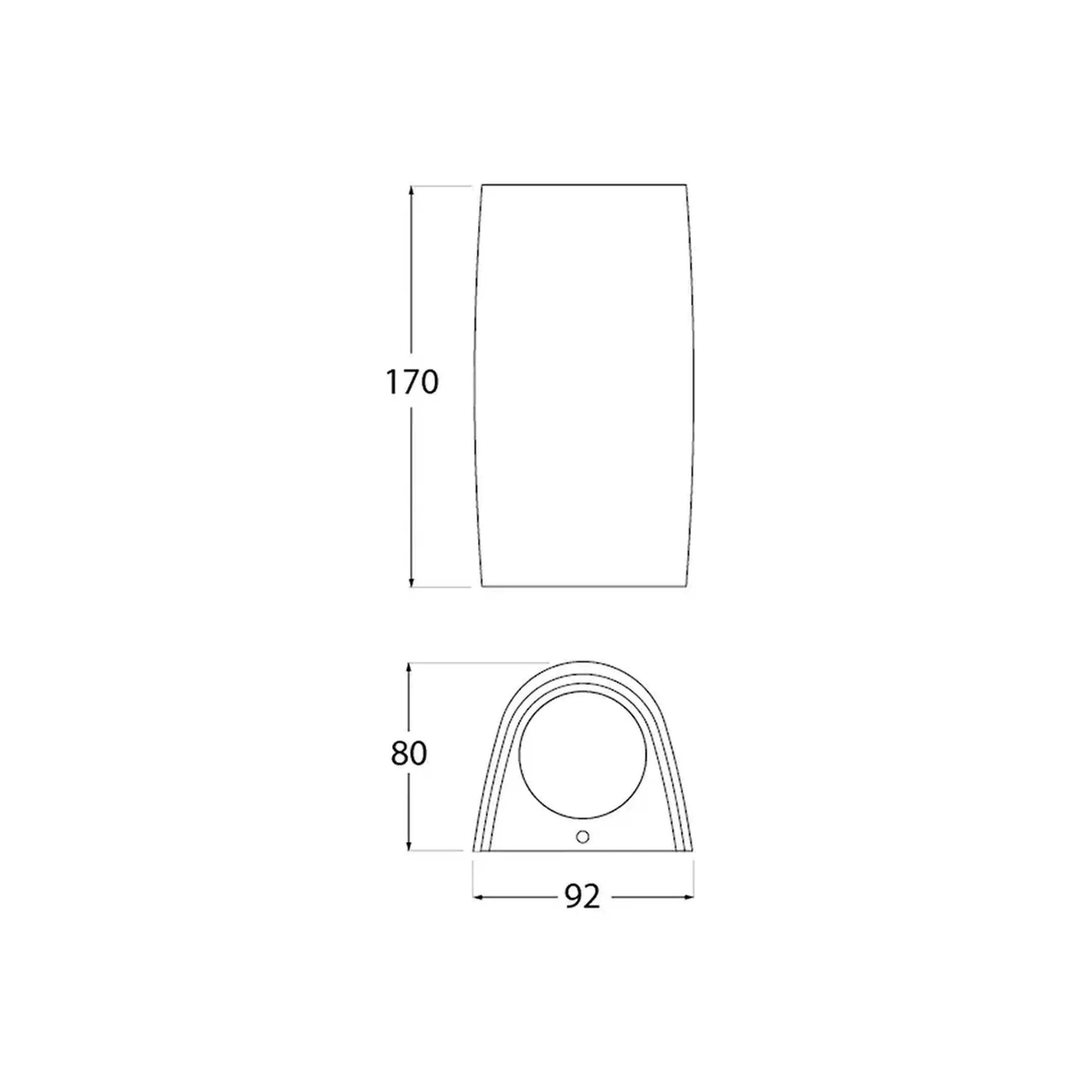 Corp de iluminat MARTA 90 2L FROSTED 7 W GU10 IP55 2700 - 4000 K 220 - 240 V Fumagalli - Alb 12 W (W)
