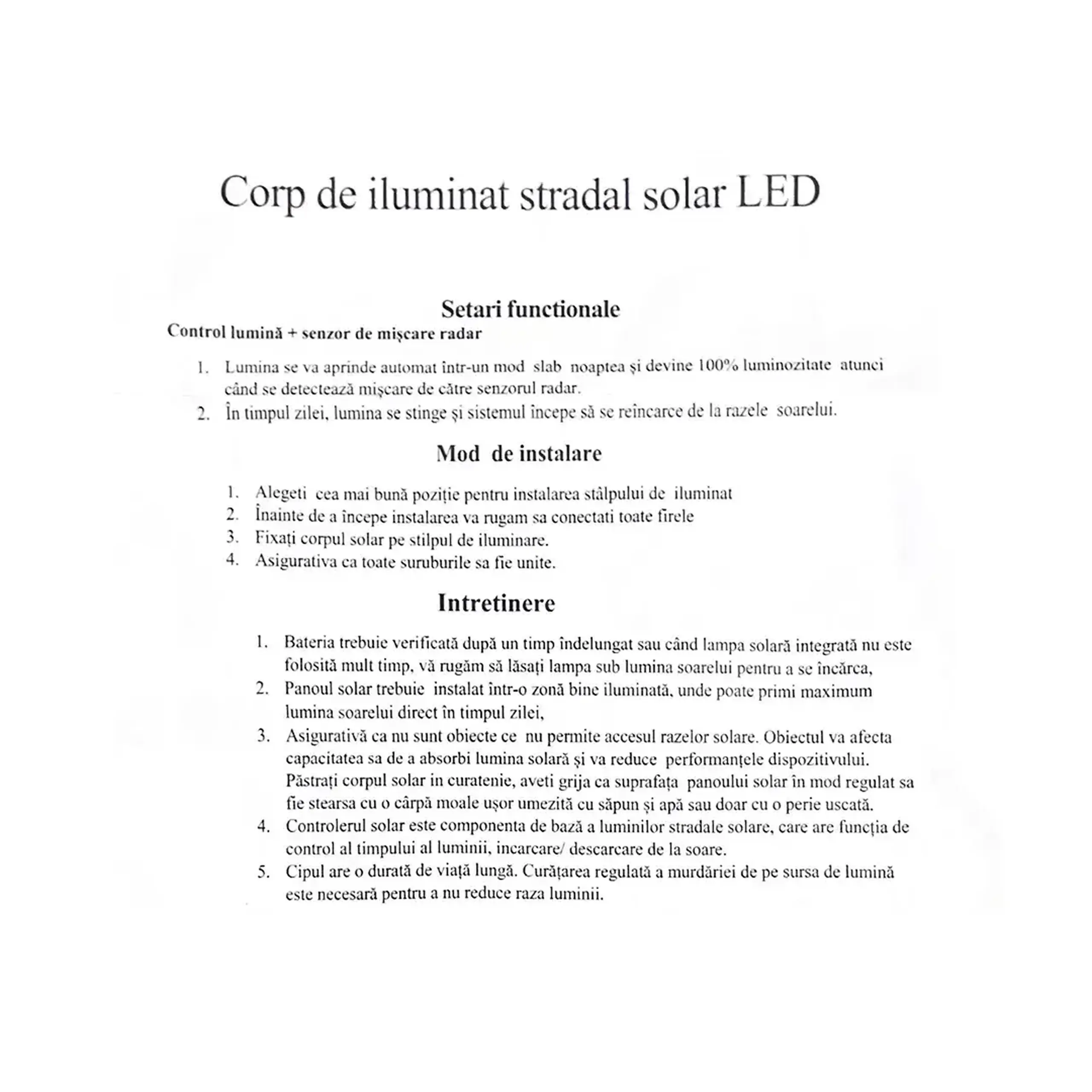 Corp de iluminat stradal led cu panou solar Elmos 30 W LED 6500 K 3000 lm IP65 6V/7W