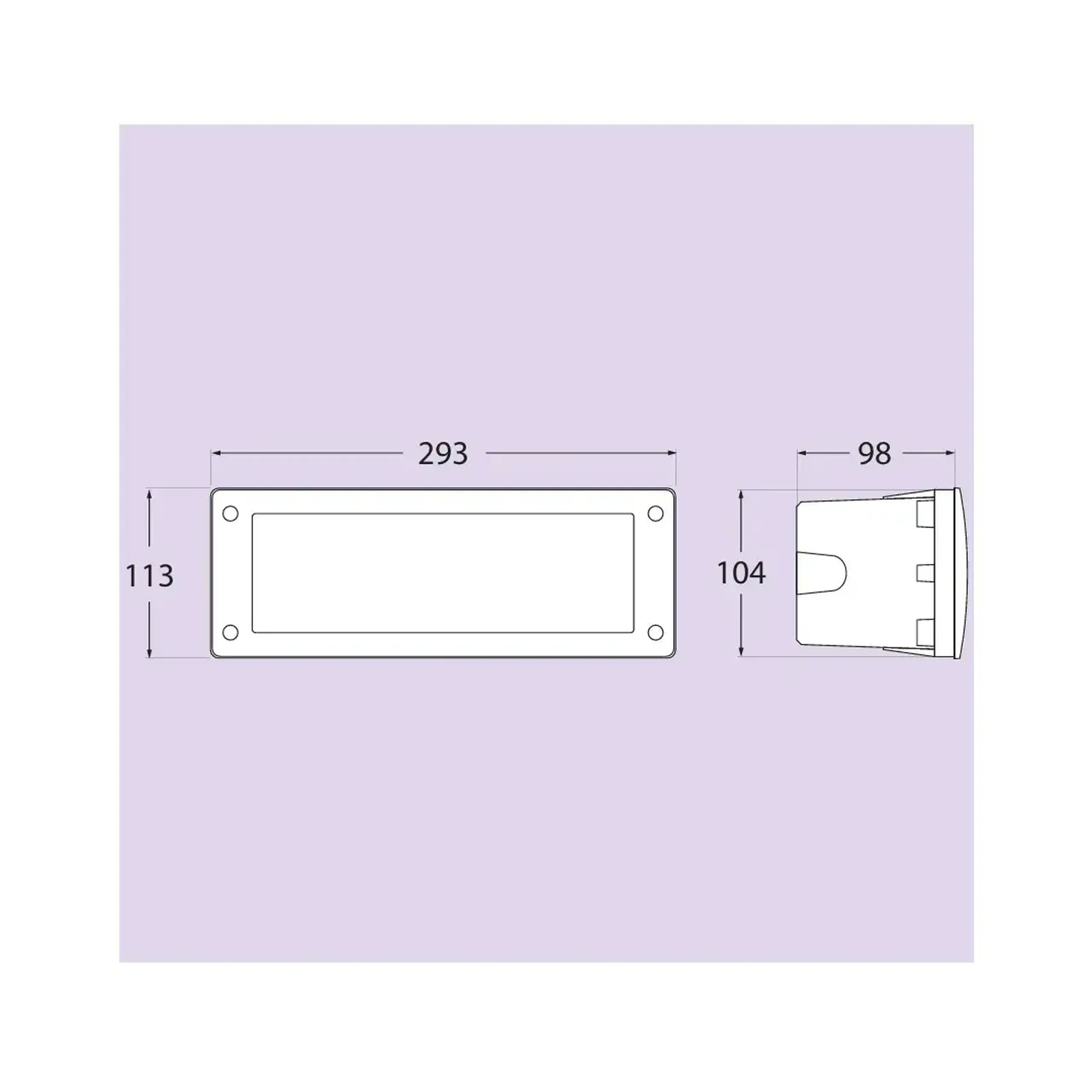 Corp de iluminat LETI 100 3 W GX53 350 lm 220 - 240 V IP66 Fumagalli - Negru/Opal LETI 300