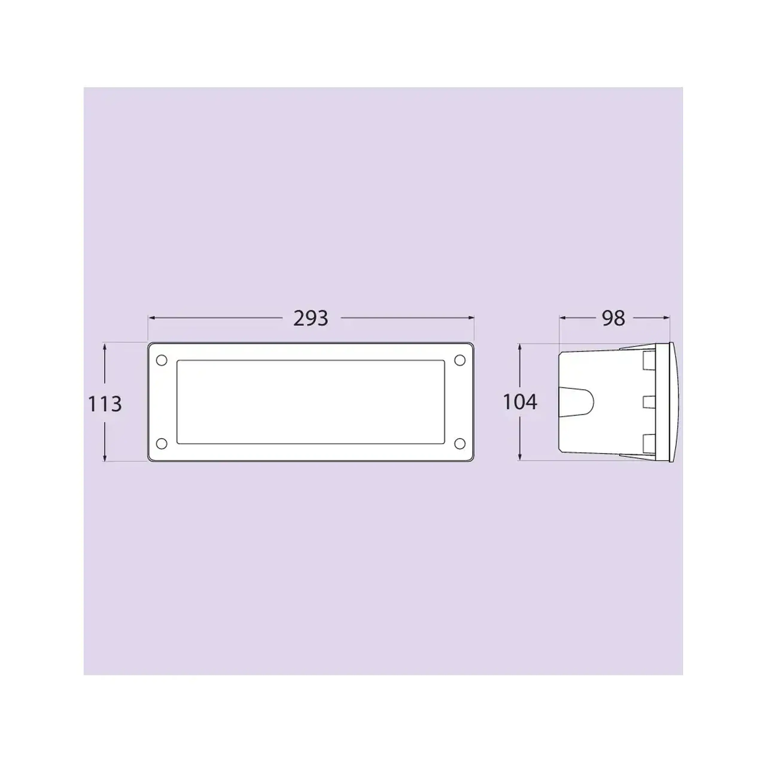 Corp de iluminat LETI 100 3 W GX53 350 lm 220 - 240 V IP66 Fumagalli - Negru/Opal LETI 300