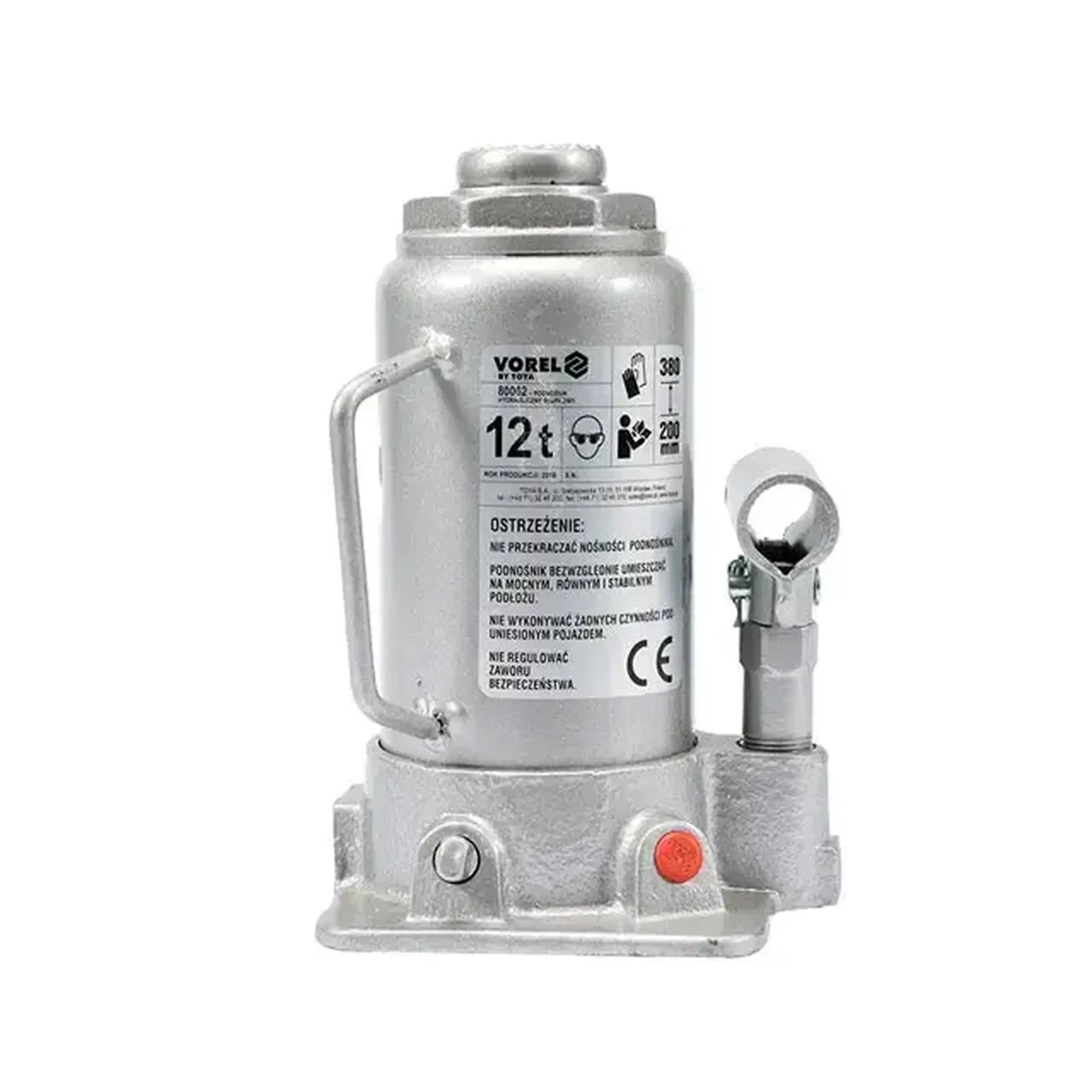 Cric hidraulic cu piston 2 t Vorel - Încărcătura maximă 12 t
