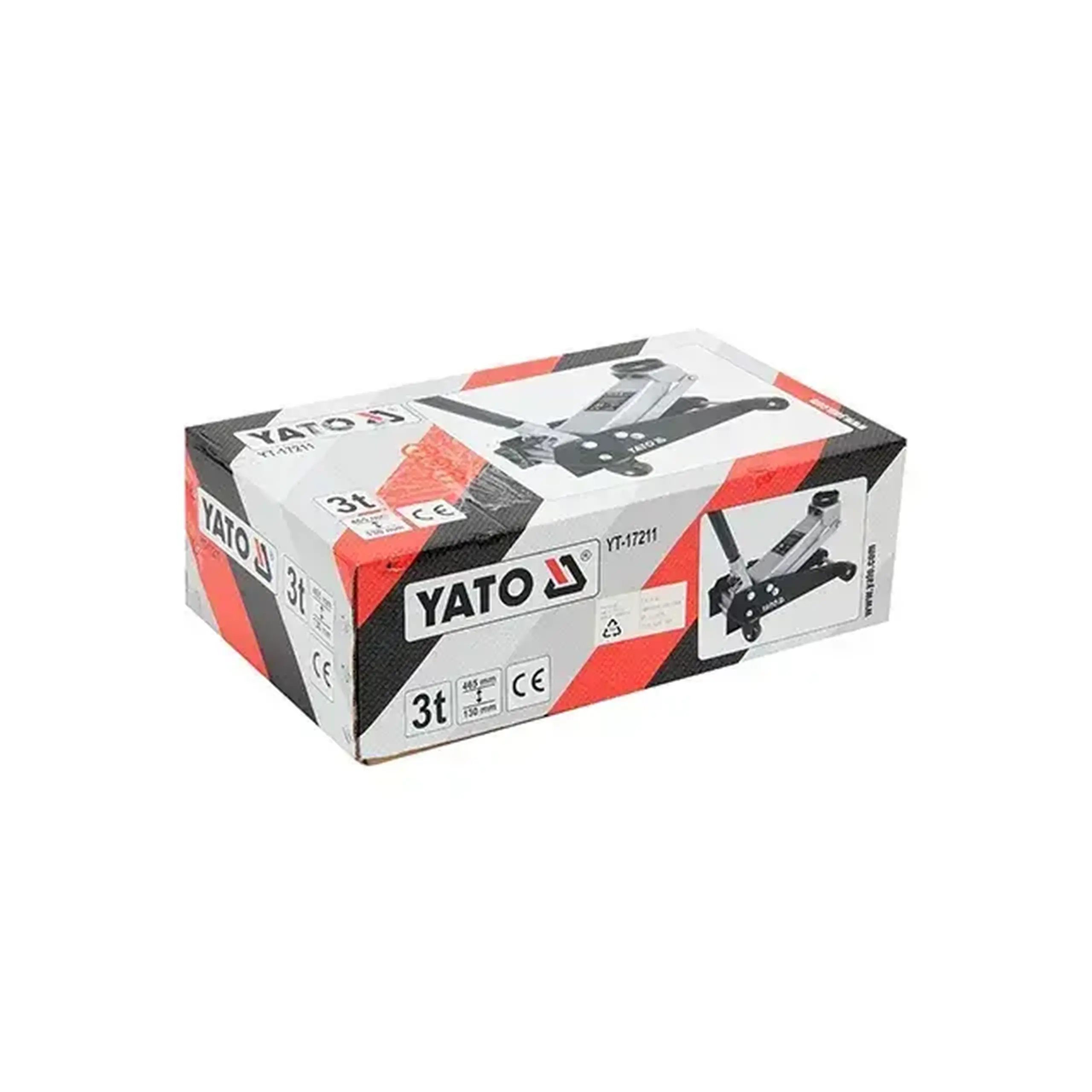 Cric hidraulic auto cu profil jos 2 t Yato - Greutatea 27.7 kg
