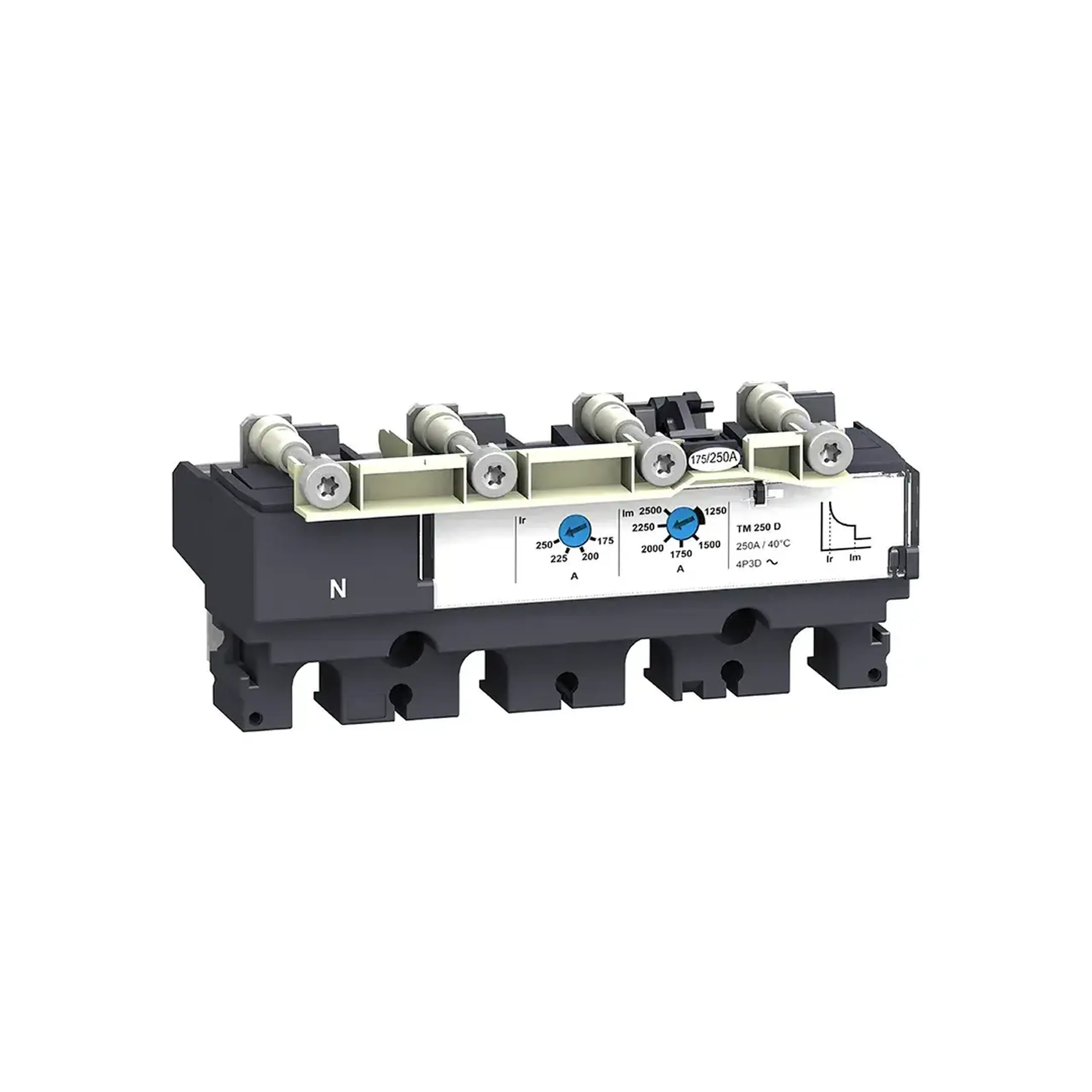 Declanșator magneto-termic TM160D 95 x 150 x 65 mm 160 A 690 V Schneider-Electric