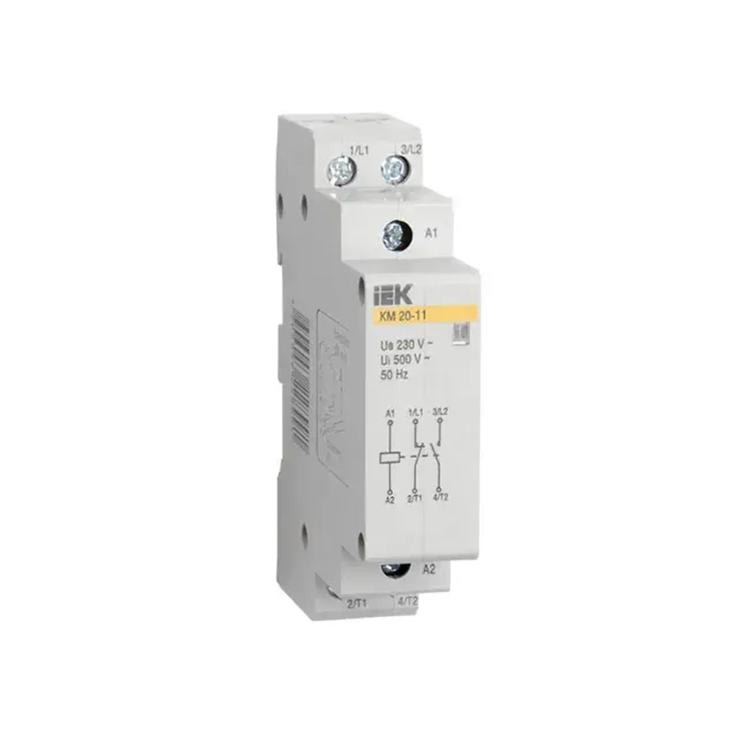 Contactor modular MINI KM20-20 20 A 50 Hz 220 V IP20 IEK
