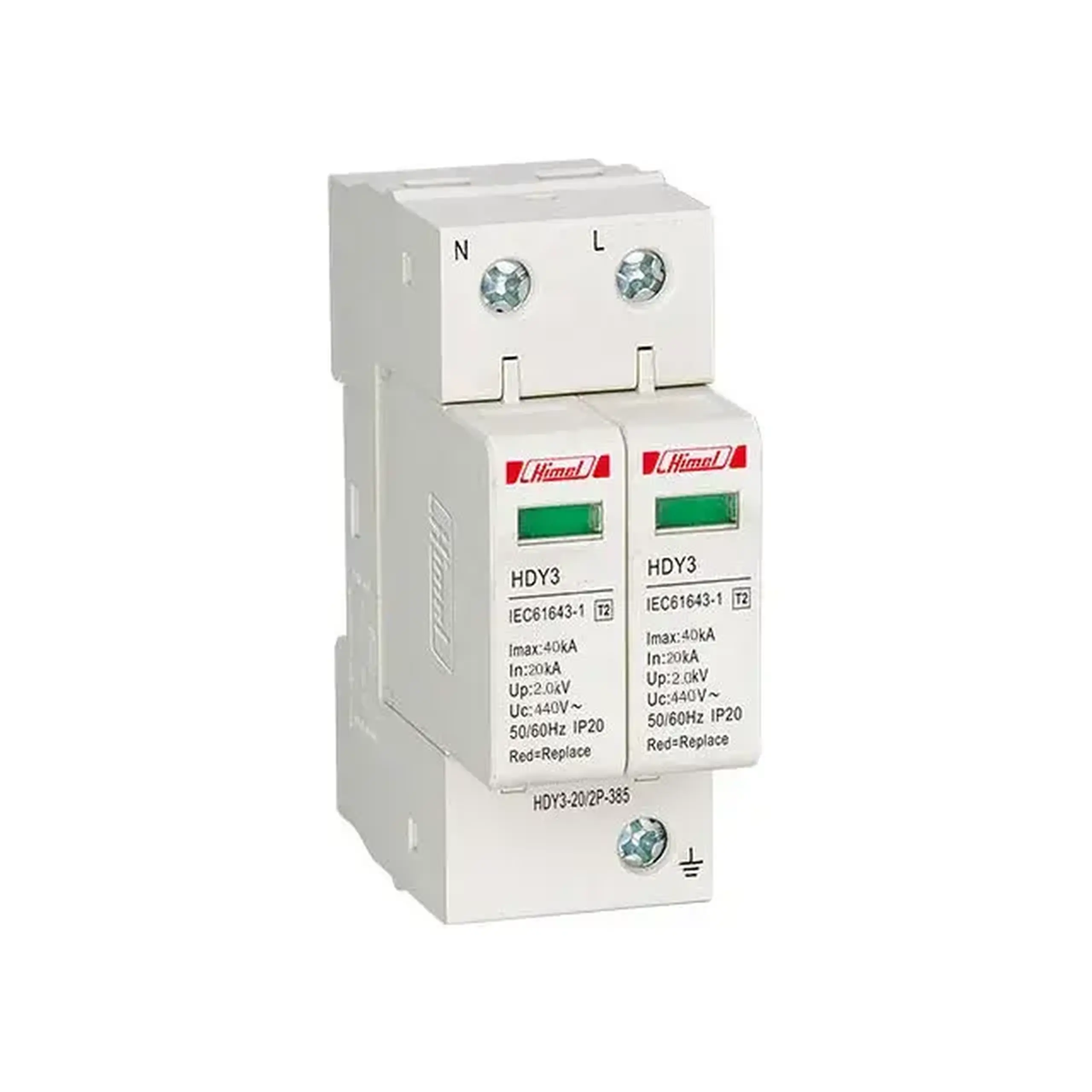 Descărcător HDY3-20 2P 10 kA 440 V Himel