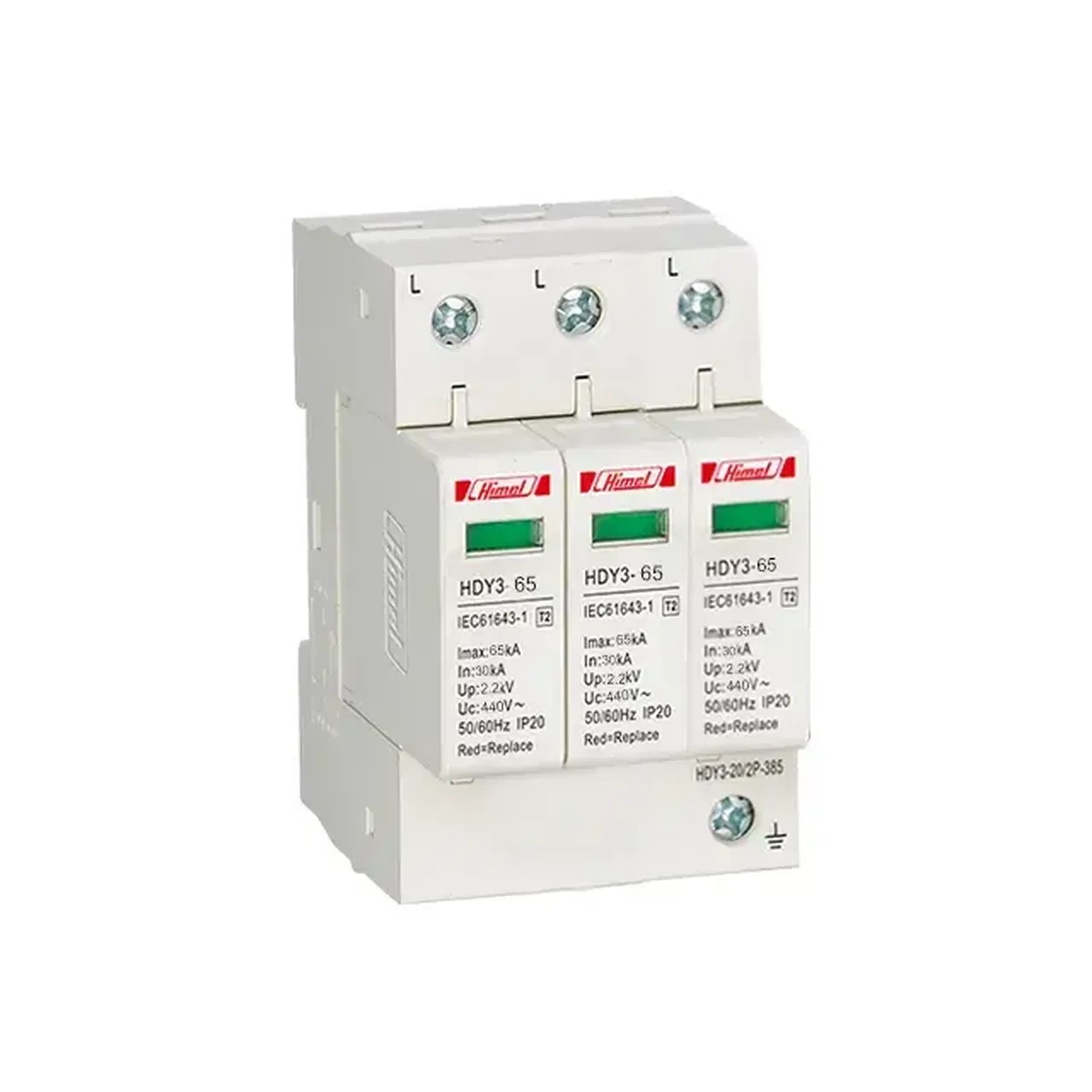 Descărcător HDY3-20 3P 30 kA 440 V Himel