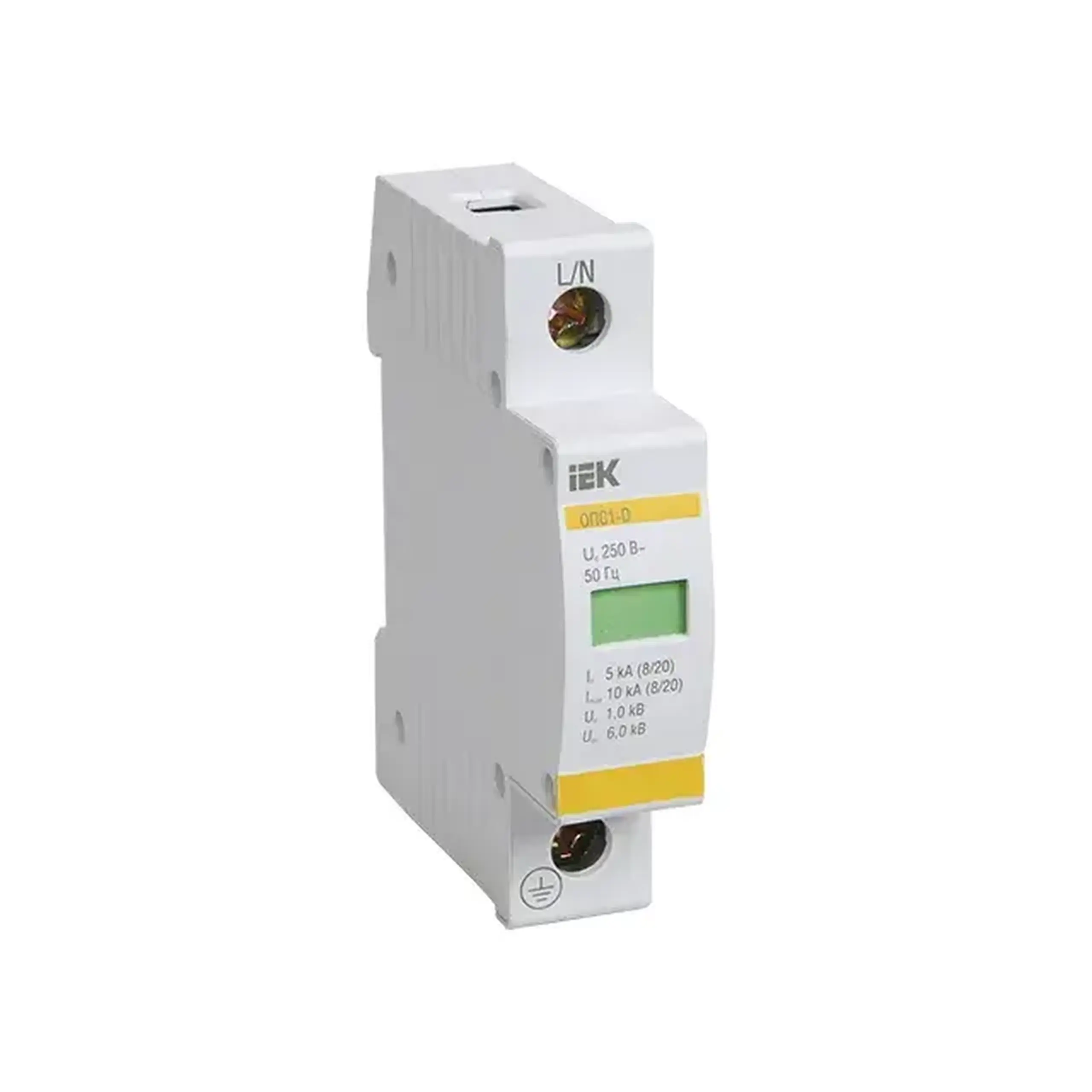 Descărcător de joasă tensiune IEK OПС1 1P D 10 kA 230 V