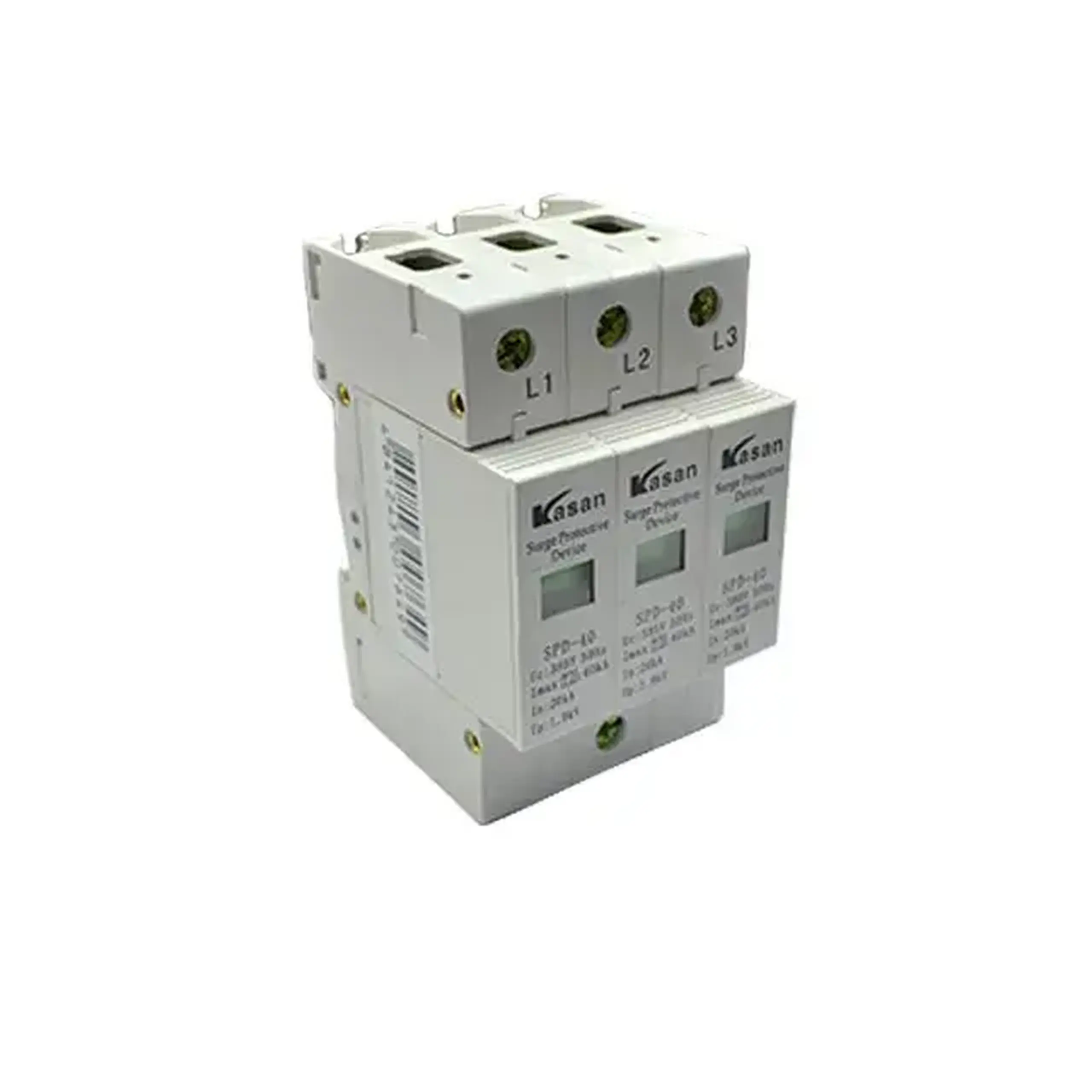 Descărcător de joasă tensiune KASAN SPD1 1P C 20 kA 400 V - Nr. Poli 3P