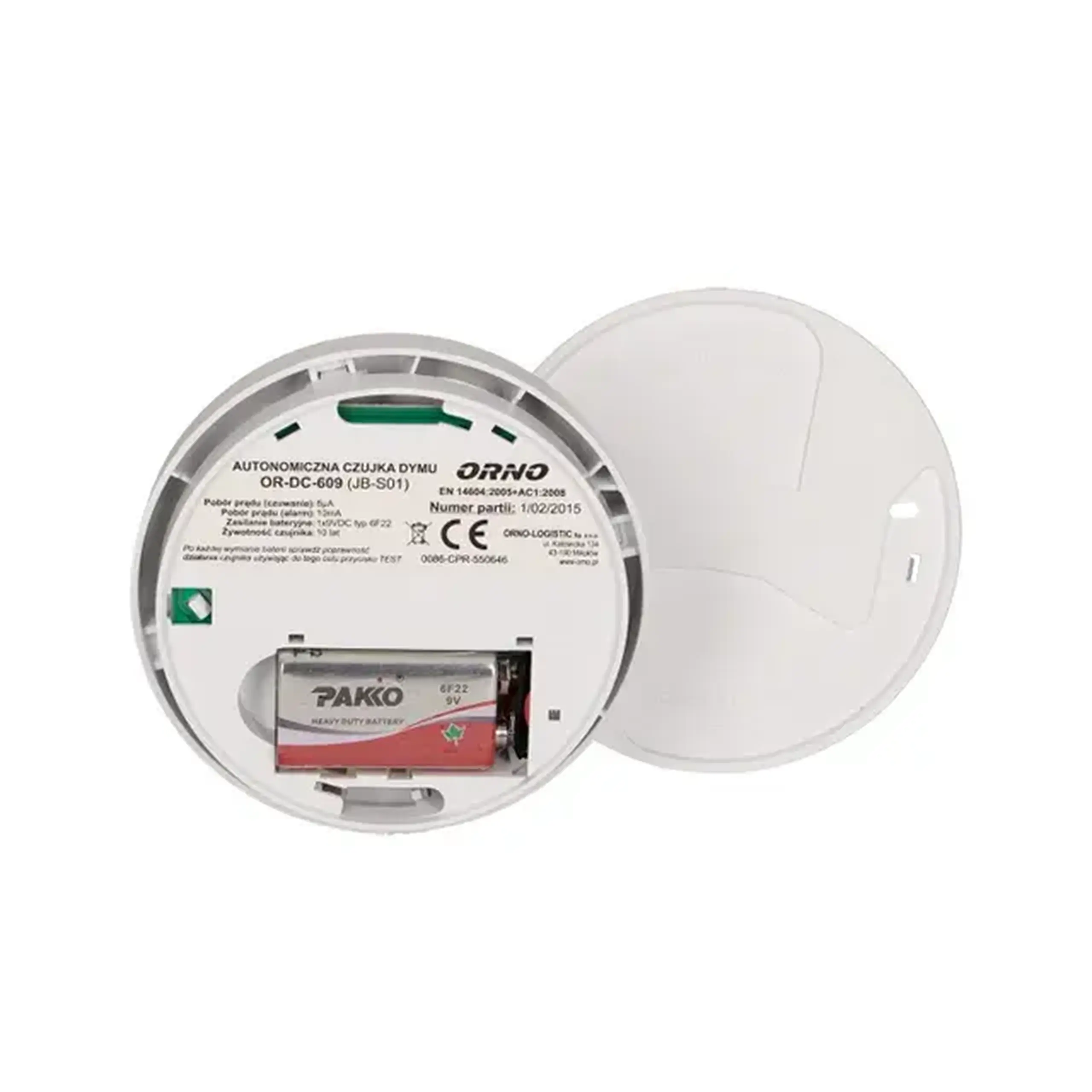 Detector de fum ORNO ORDC609 85 dB 9 V