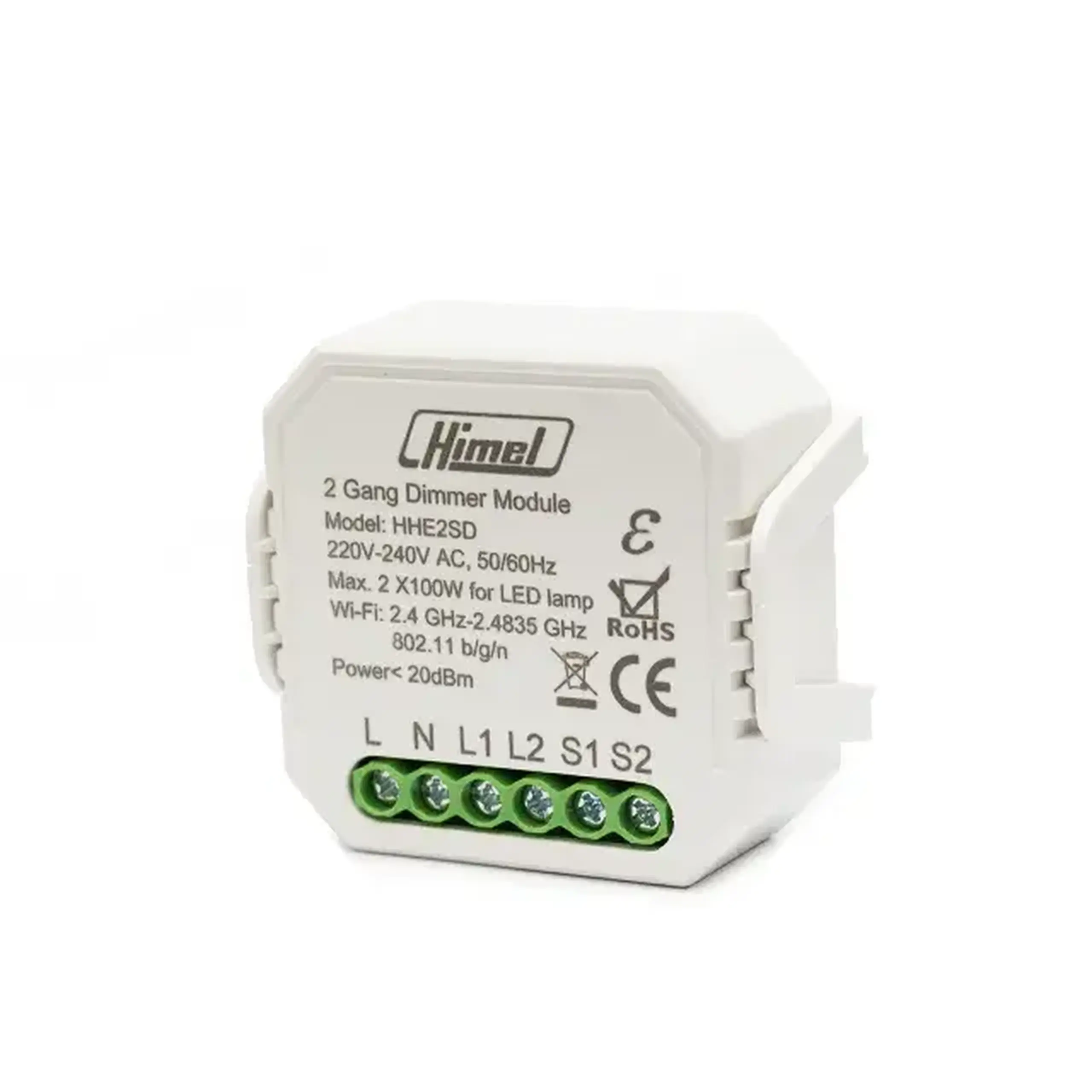 Dimmer inteligent HHE2SD Wi-Fi 16 A 220 - 240 V IP20 - Model HHE2SD
