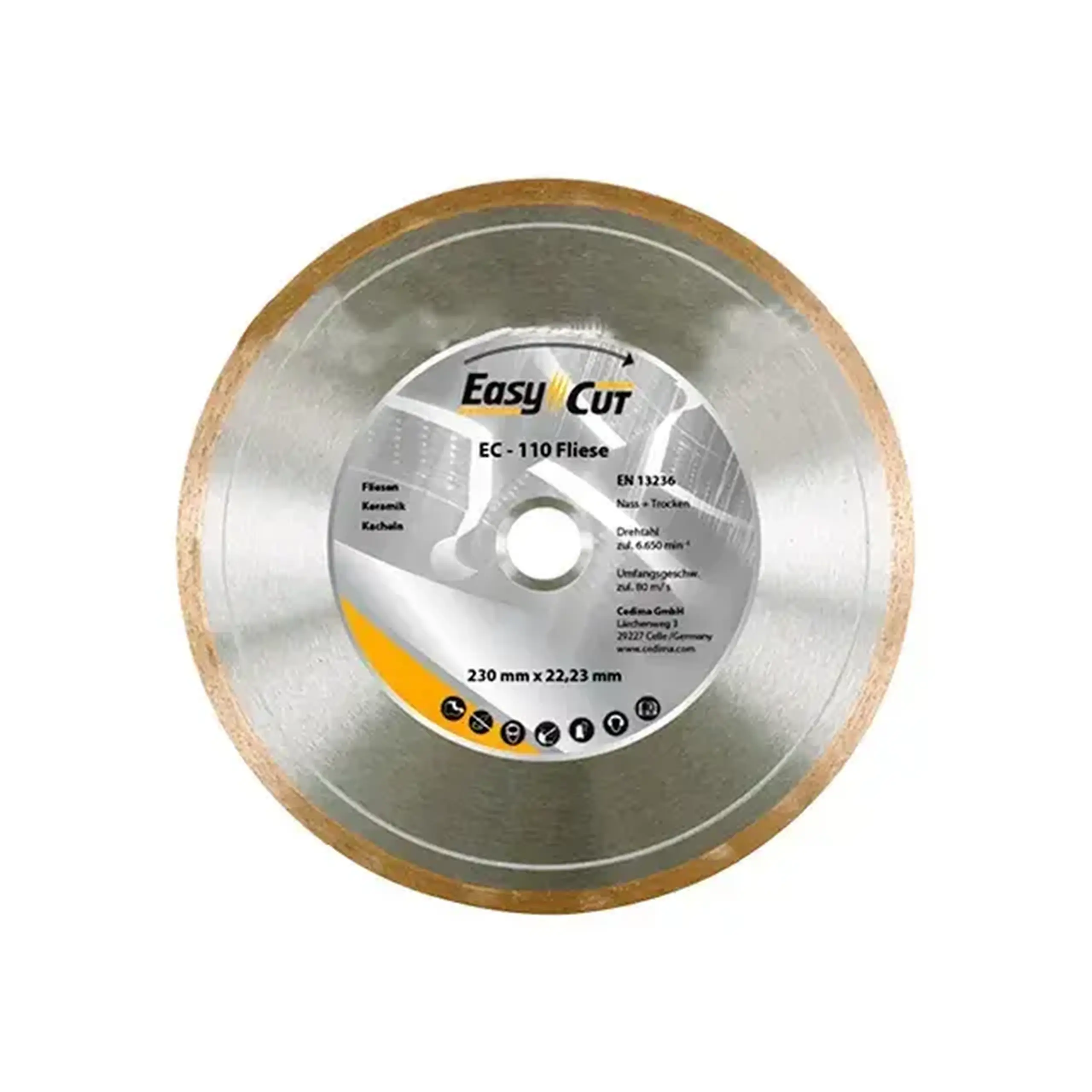 Disc diamantat pentru ceramică EC-110 150 * 22.23 mm Cedima