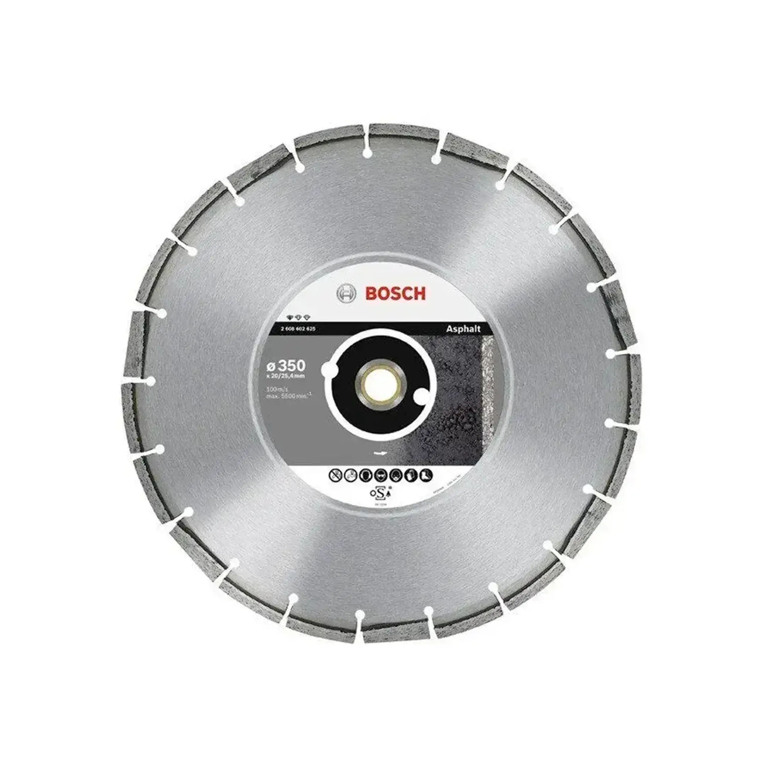 Disc diamantat segmentat pentru asfalt 350 * 20/25.4 mm Bosch - Diametru 350 *