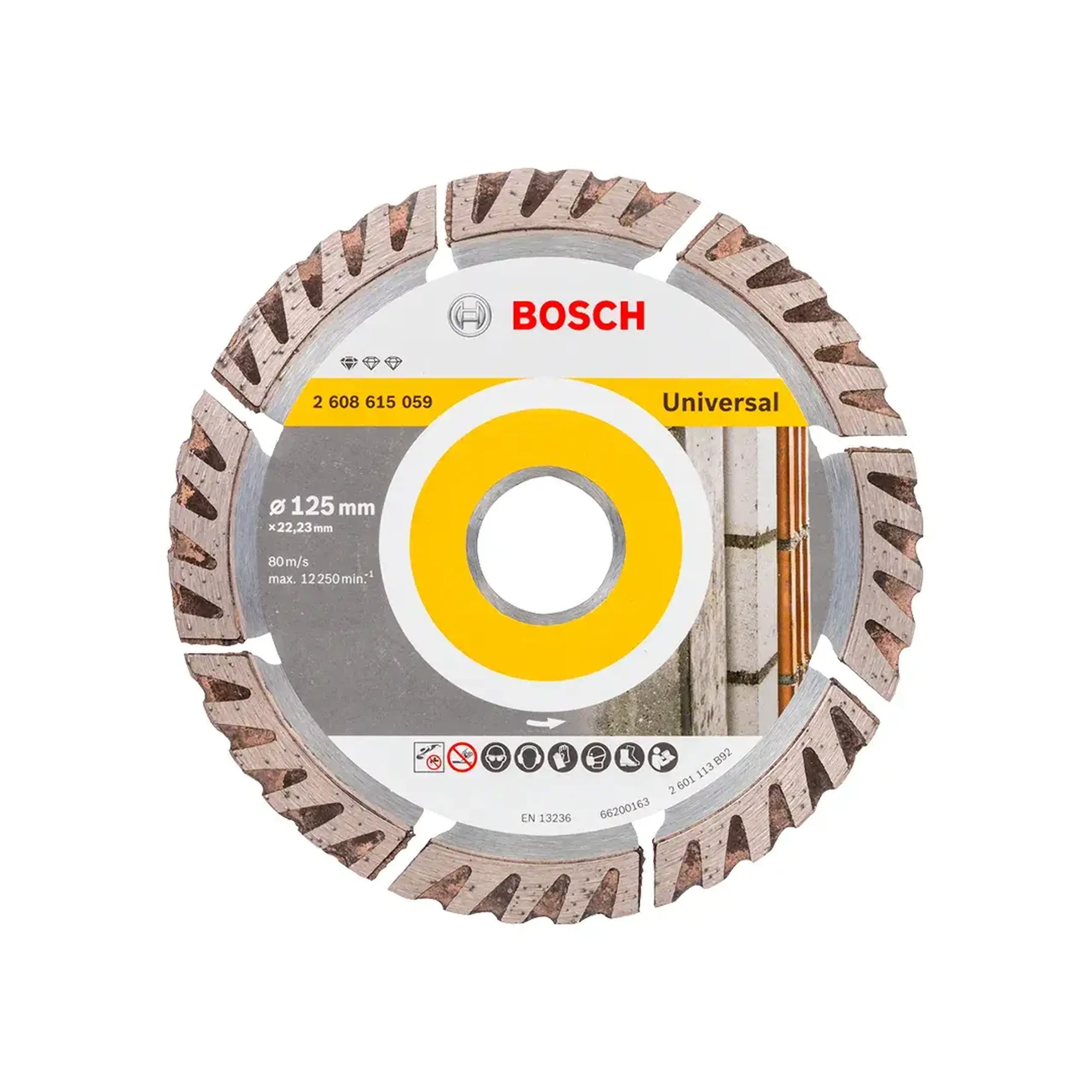 Disc diamantat segmentat pentru beton DIA STANDART 125 * 22.23 mm Bosch