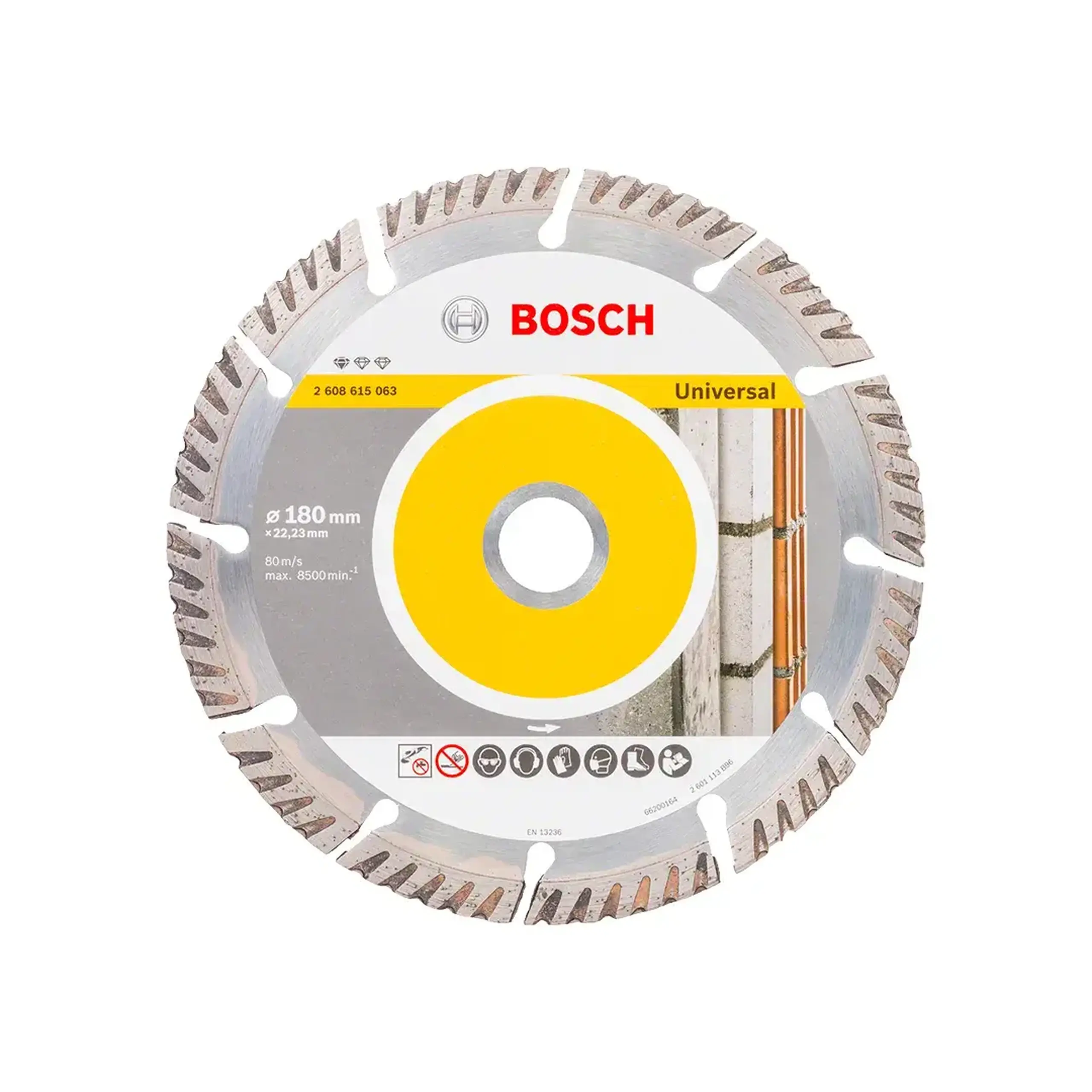 Disc diamantat segmentat pentru beton 180 * 22.23 mm Bosch